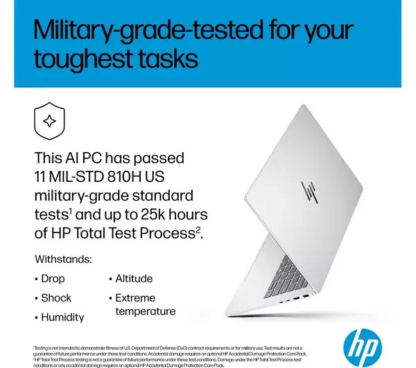 HP OmniBook 7 AI 14″ OLED Laptop 14-fr0501sa Intel Core Ultra 7 16GB RAM 1 TB