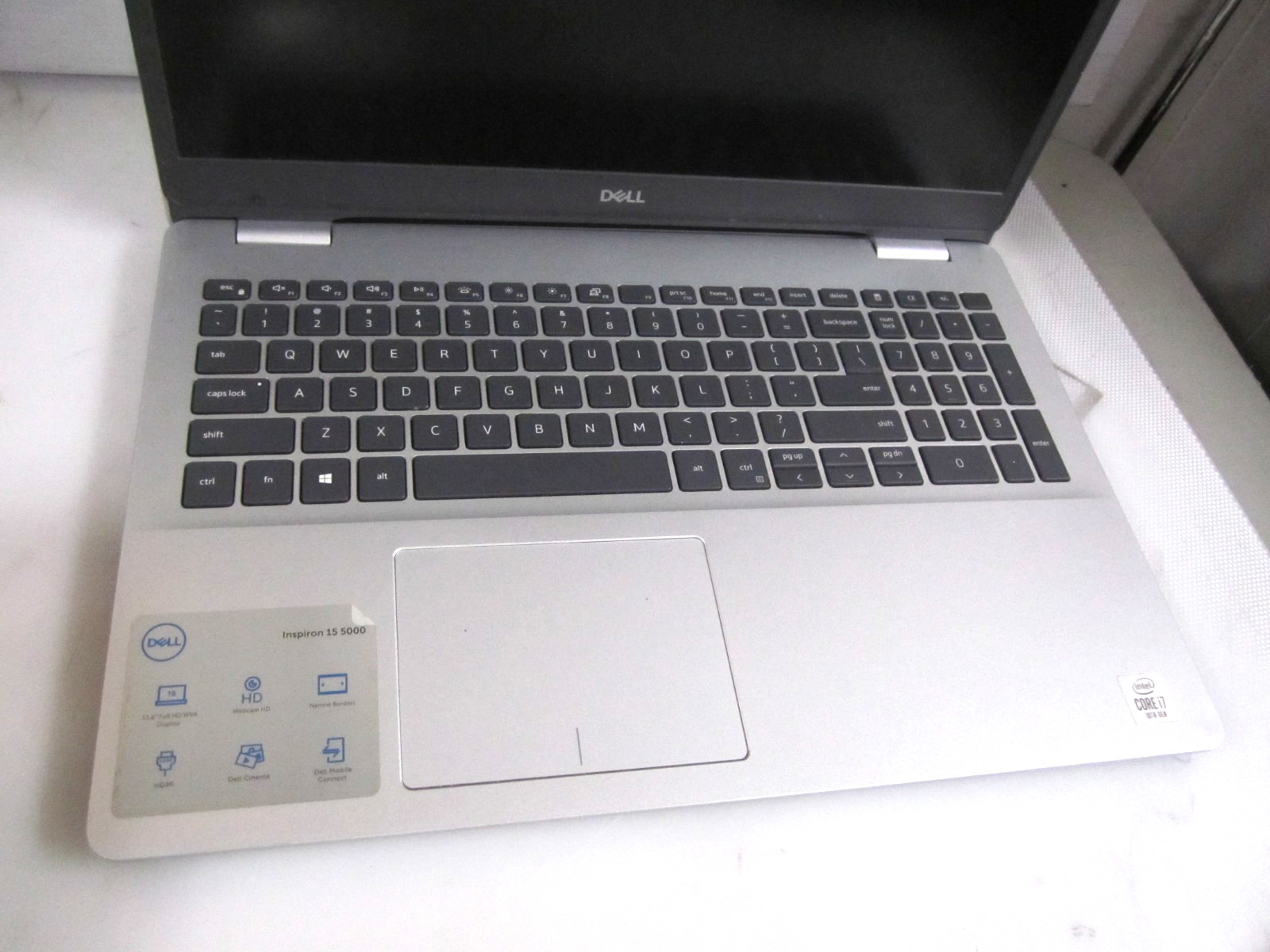 Dell Inspiron 5593 I7-1065G7 1.30GHZ 16GB 512GB M2SSD UBUNTU LAPTOP + AC