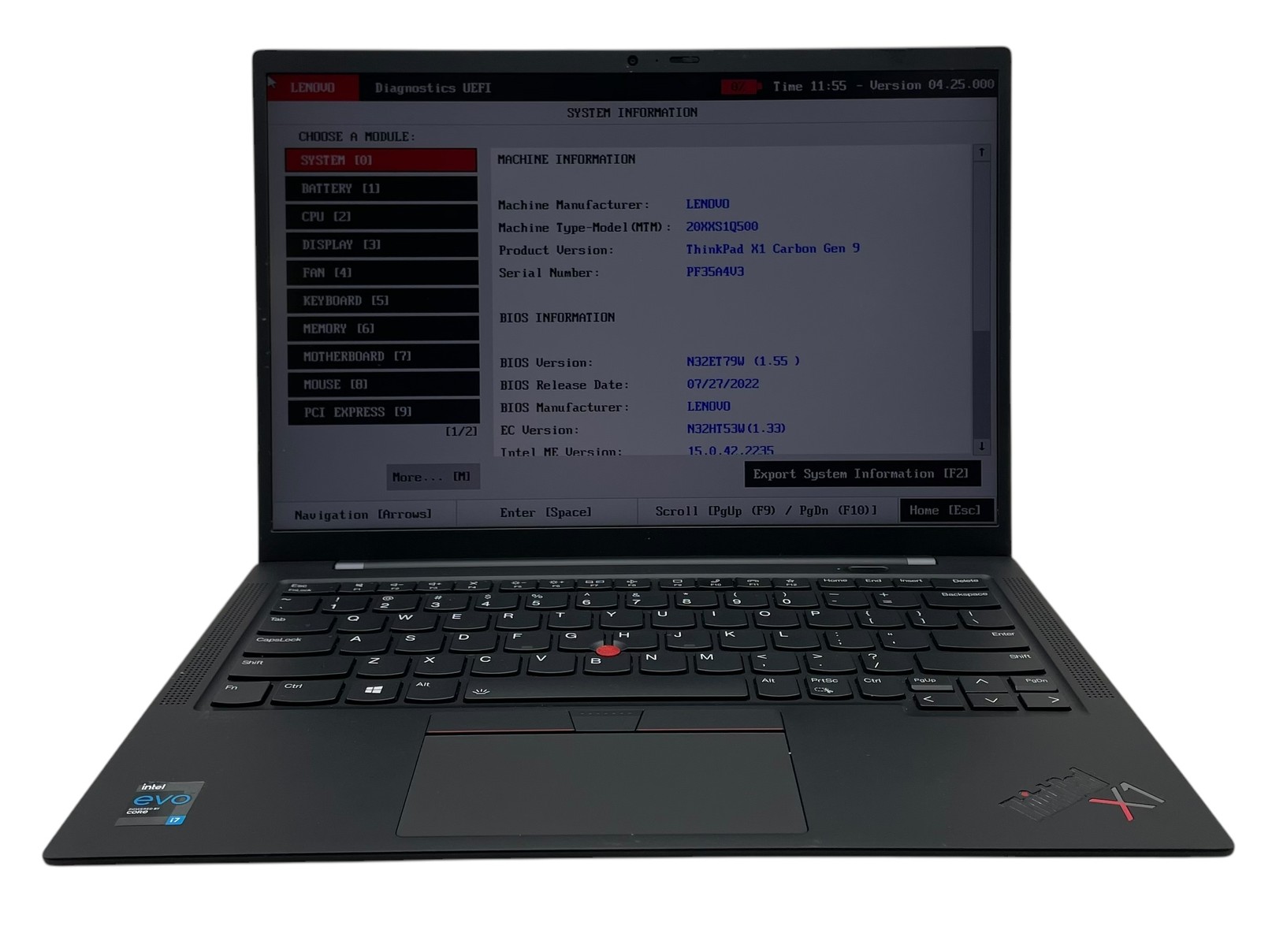 Lenovo ThinkPad X1 Carbon Gen 9th Gen – i7 2.8GHz – 16GB – 512GB – Grade D