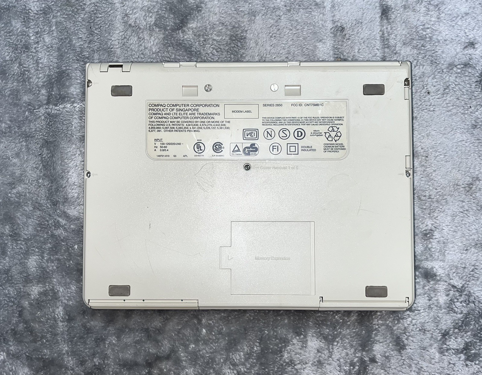 ESTATE Vintage Compaq LTE Elite 4/75C 2850 Laptop MADE IN USA Works