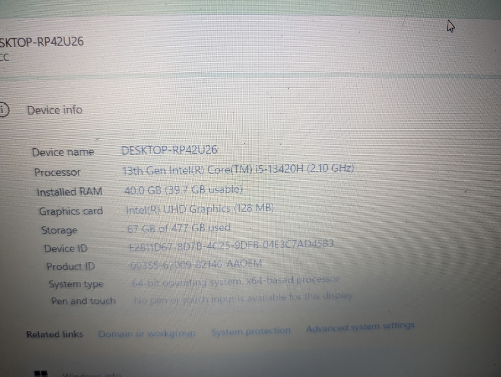 Lenovo V15 G4 IRU 15.6″ FHD i5-13420H 8GB RAM 512GB NVMe 83CC002EUS Win 11 PRO