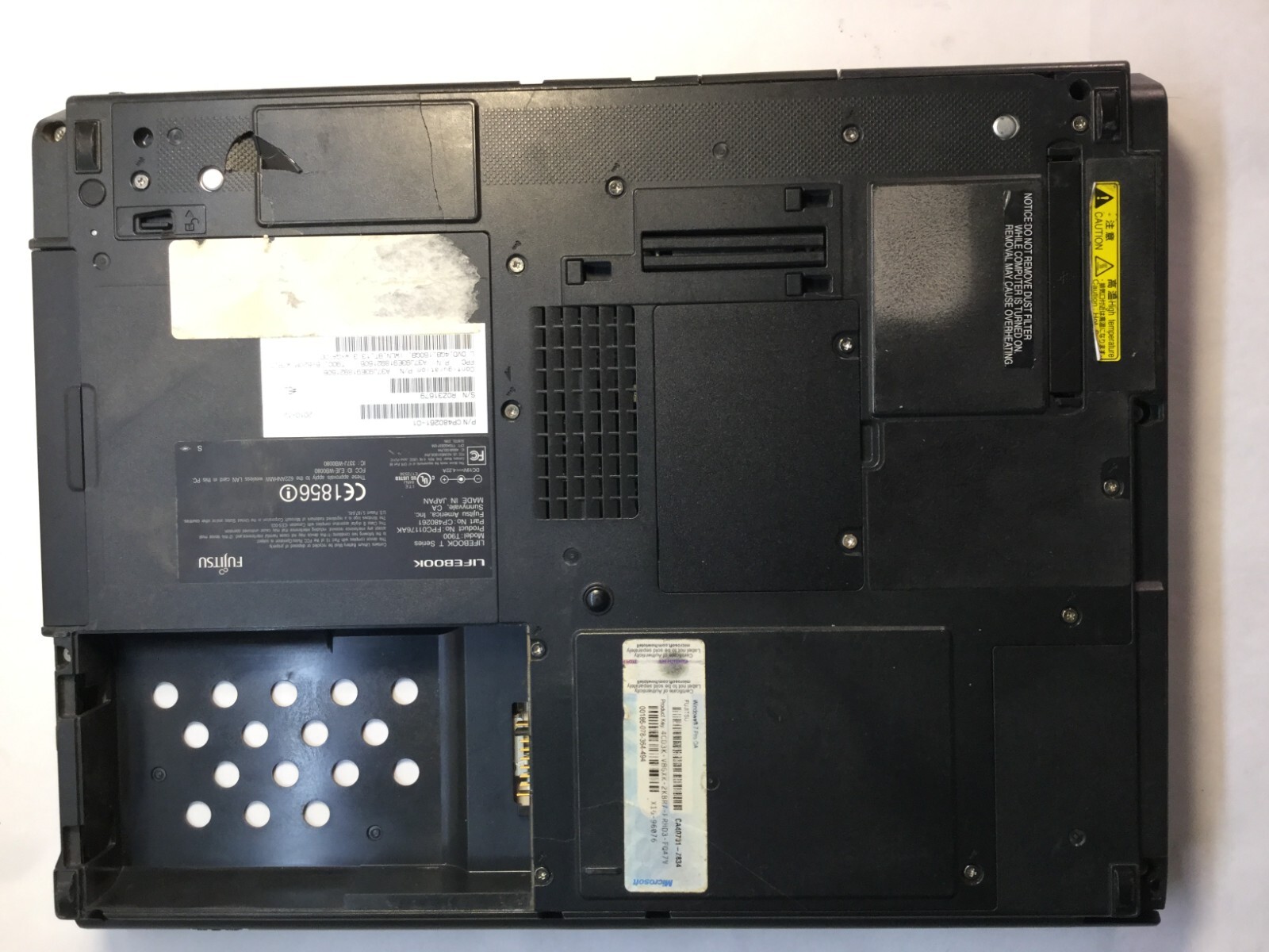 Fujitsu Lifebook T900 13″ Intel Core i5-M520- BOOTS TO BIOS/ DISPLAY DAMAGE -MZ