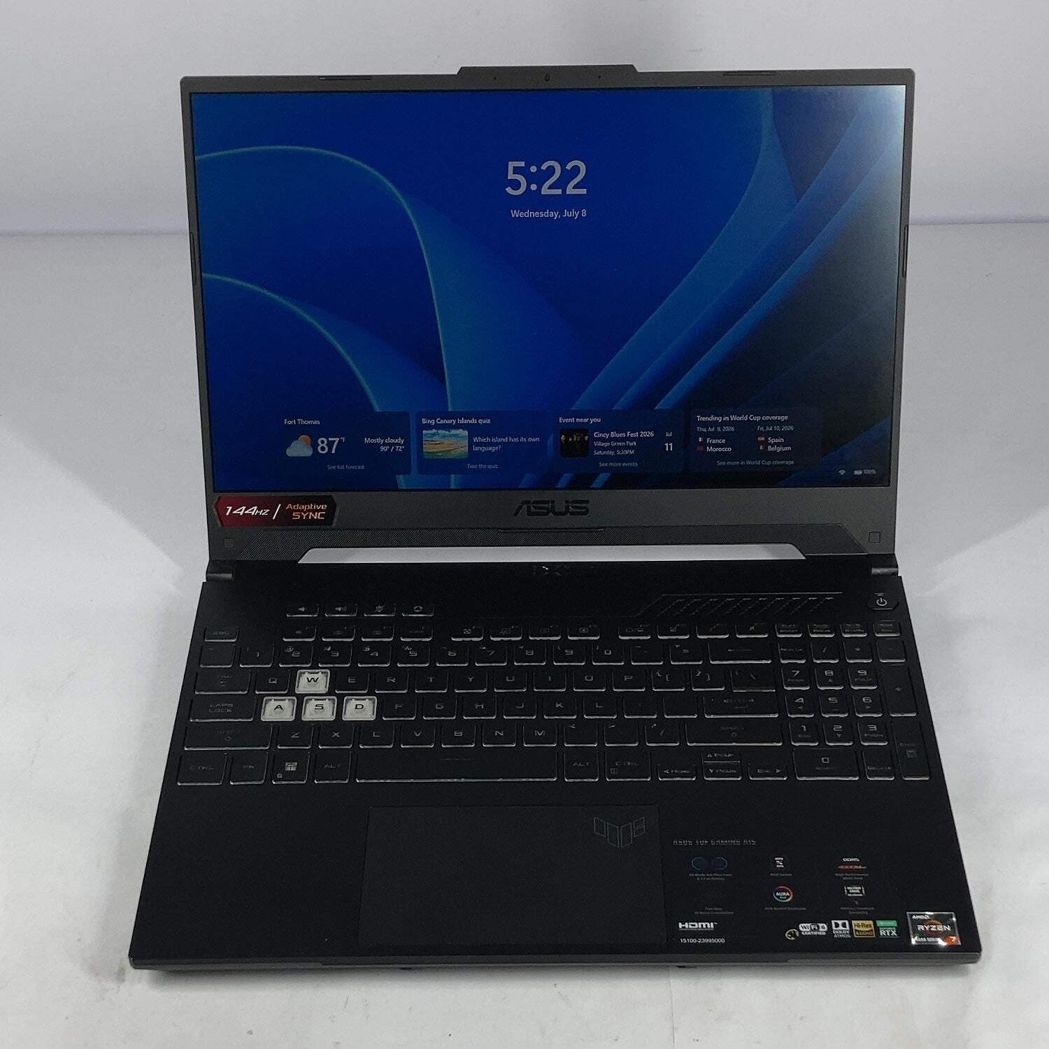 Asus TUF A15 FA507RE Ryzen 7 6800H 16GB RAM 512GB SSD GeForce RTX 3050 Ti
