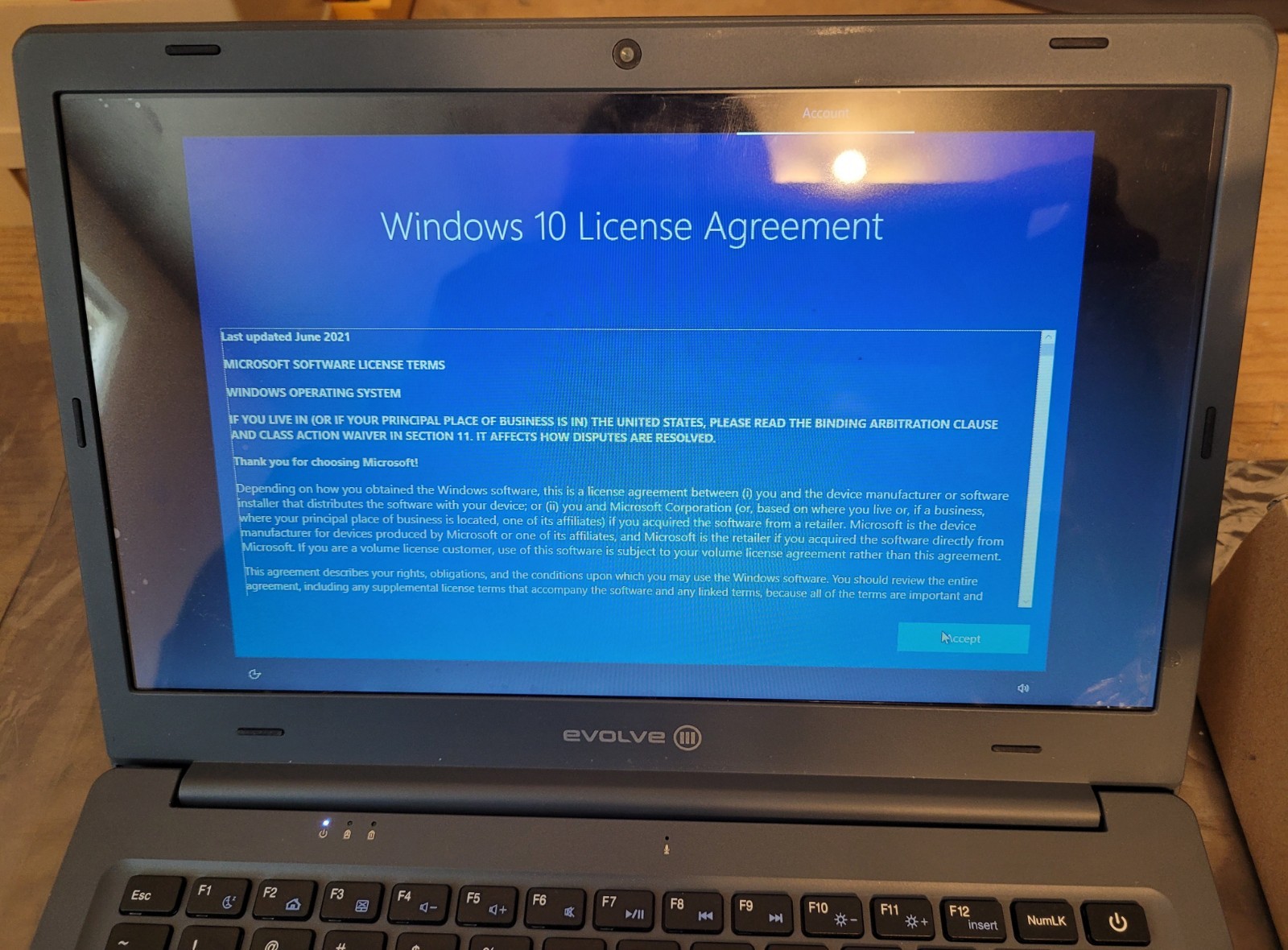 Evolve III Maestro E-Book 11.6” 64GB eMMC Celeron N3450 4GB RAM Win 10 Laptop