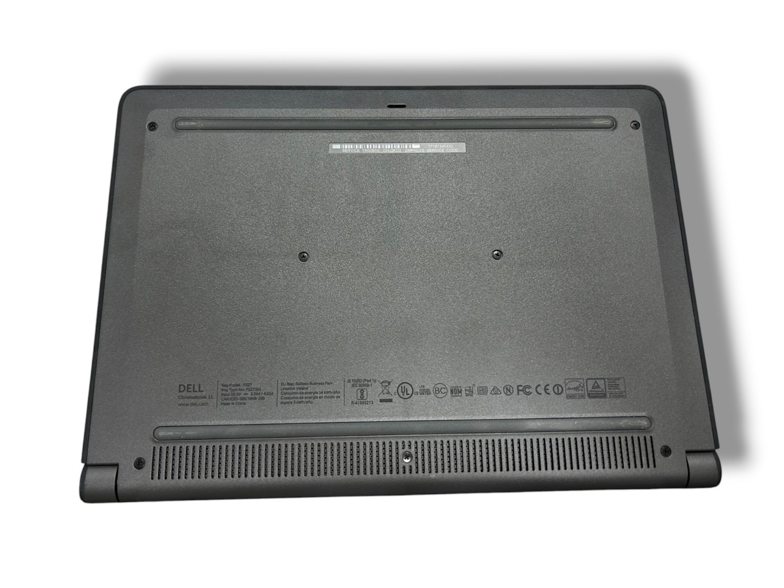 Dell Chromebook 11 P22T Black Intel Celeron N2840 4GB RAM 16GB Storage Laptop