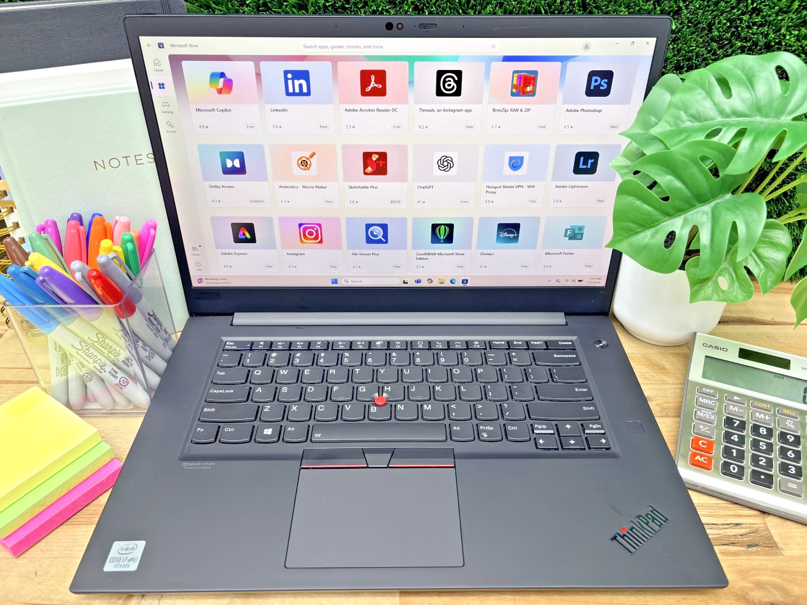 Lenovo ThinkPad P1 Gen 3 Core i7-10th Gen 2.70GHz 32GB 512GB SSD NVIDIA Q T2000*