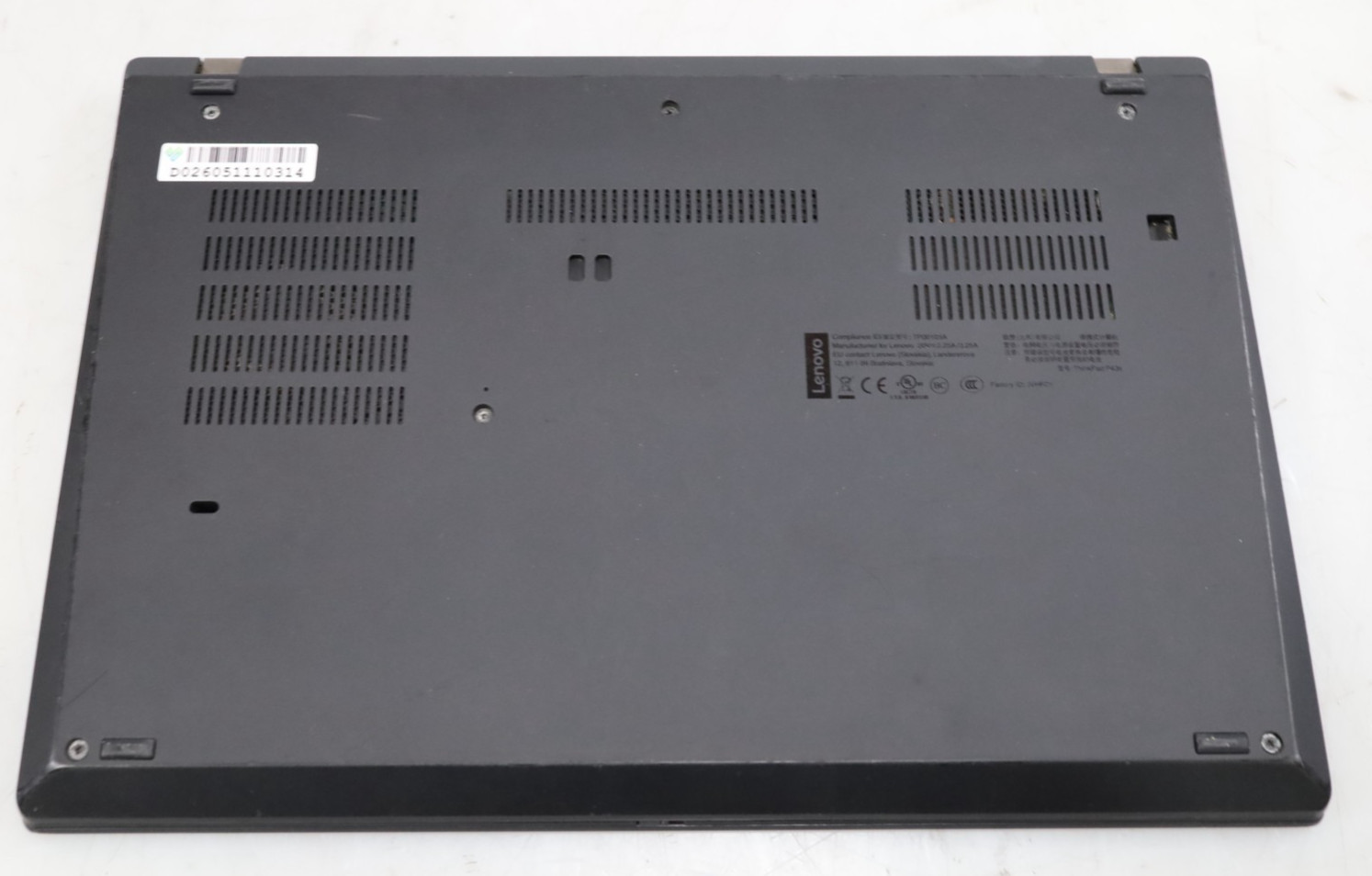 Lenovo ThinkPad P43s 14″ Intel i7-8565U 8GB Quadro P520 NO HDD COA OS AS-IS