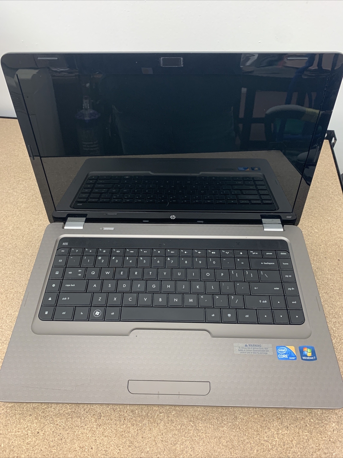 819 – HP G62t-100 FOR PARTS / AS-IS