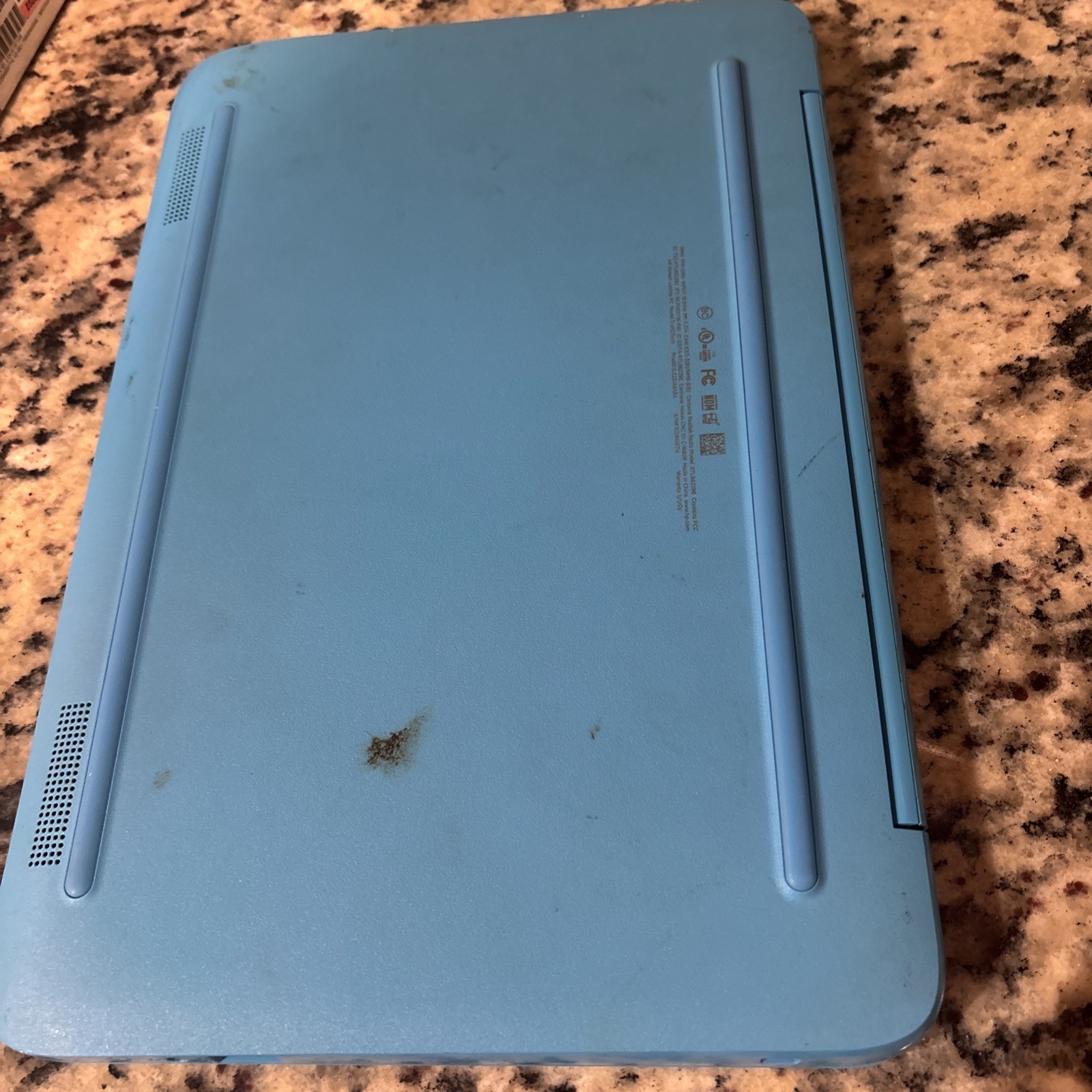 HP Stream Laptop Blue 11.6” ATL8622BE 4GB RAM Notebook UNTESTED FS