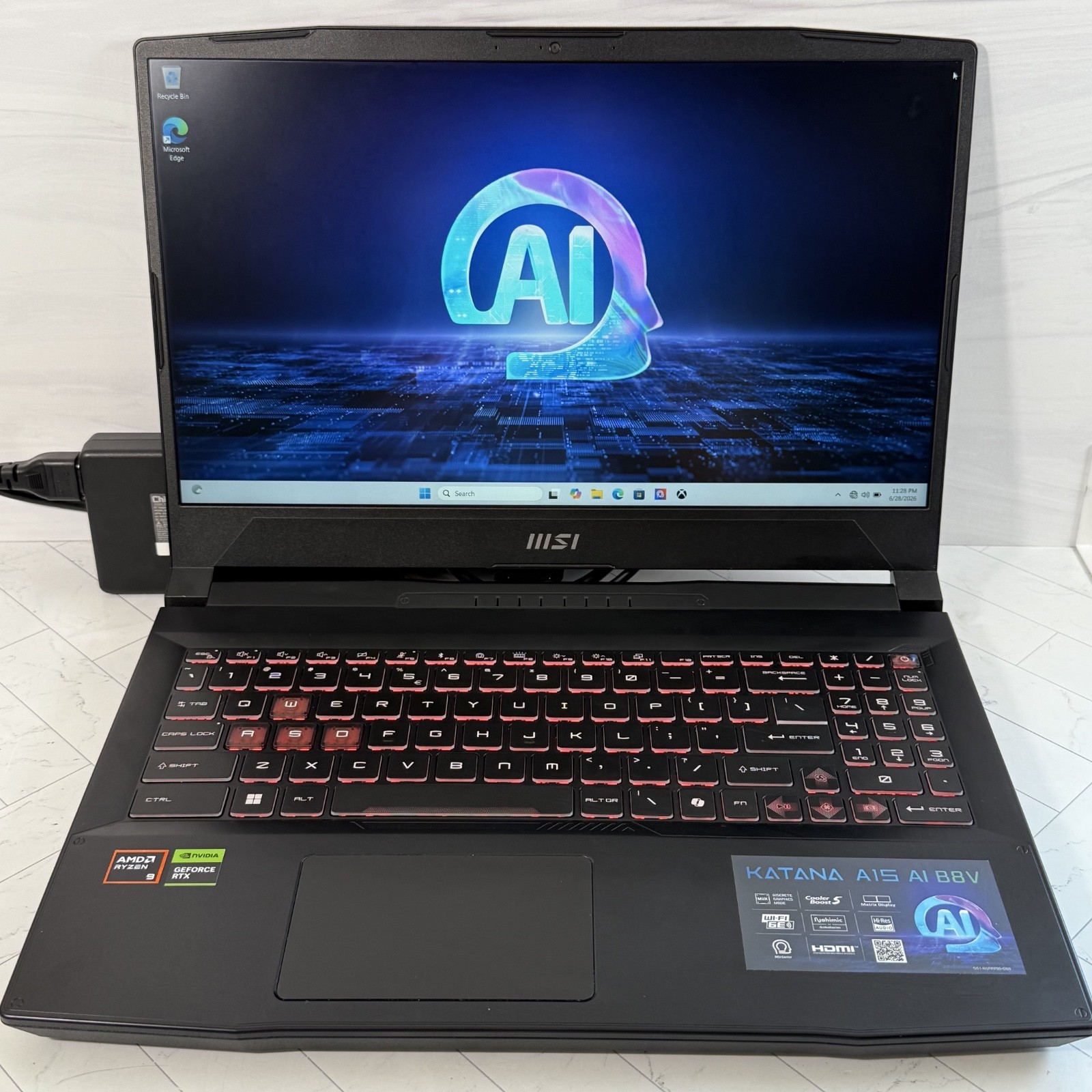 MSI Katana A15 AI Gaming Laptop AMD Ryzen 9 8945HS RTX 4070 16GB 1TB 15.6″ #H417
