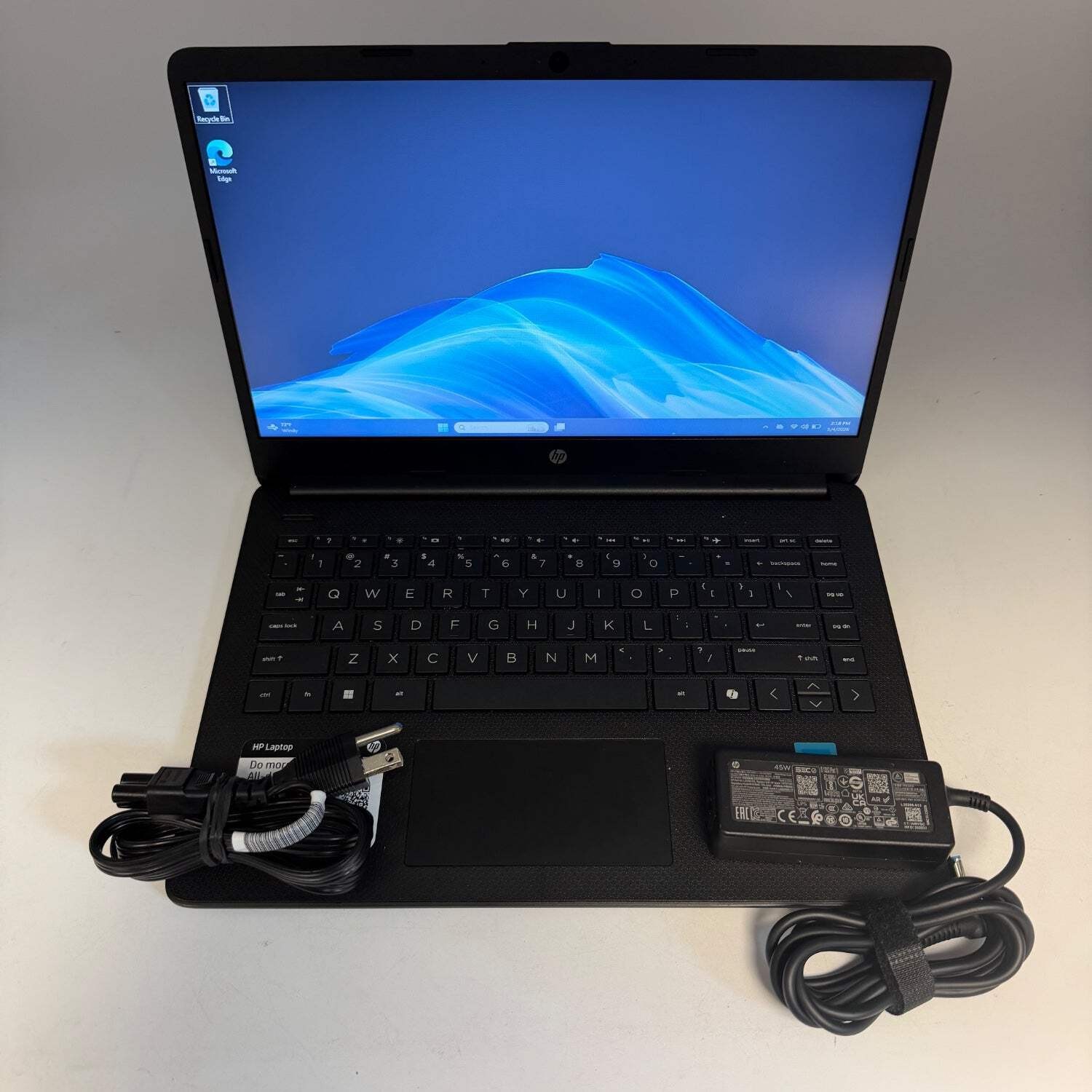 HP Laptop 14-DQ3210NR 14″ Celeron N4500 1.1GHz 4GB RAM 64GB SSD