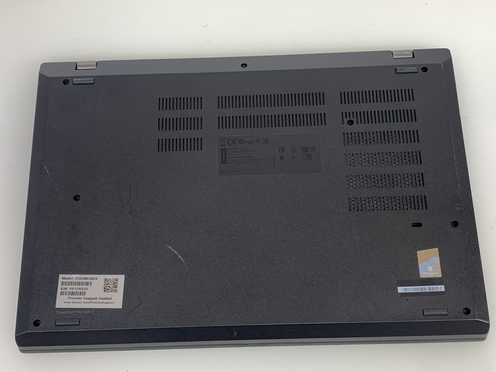 LENOVO THINKPAD P15V GEN3 i7-12700H@ 2.30GHz 16GB RAM 512GB NVMe W11P W/AC *QTY