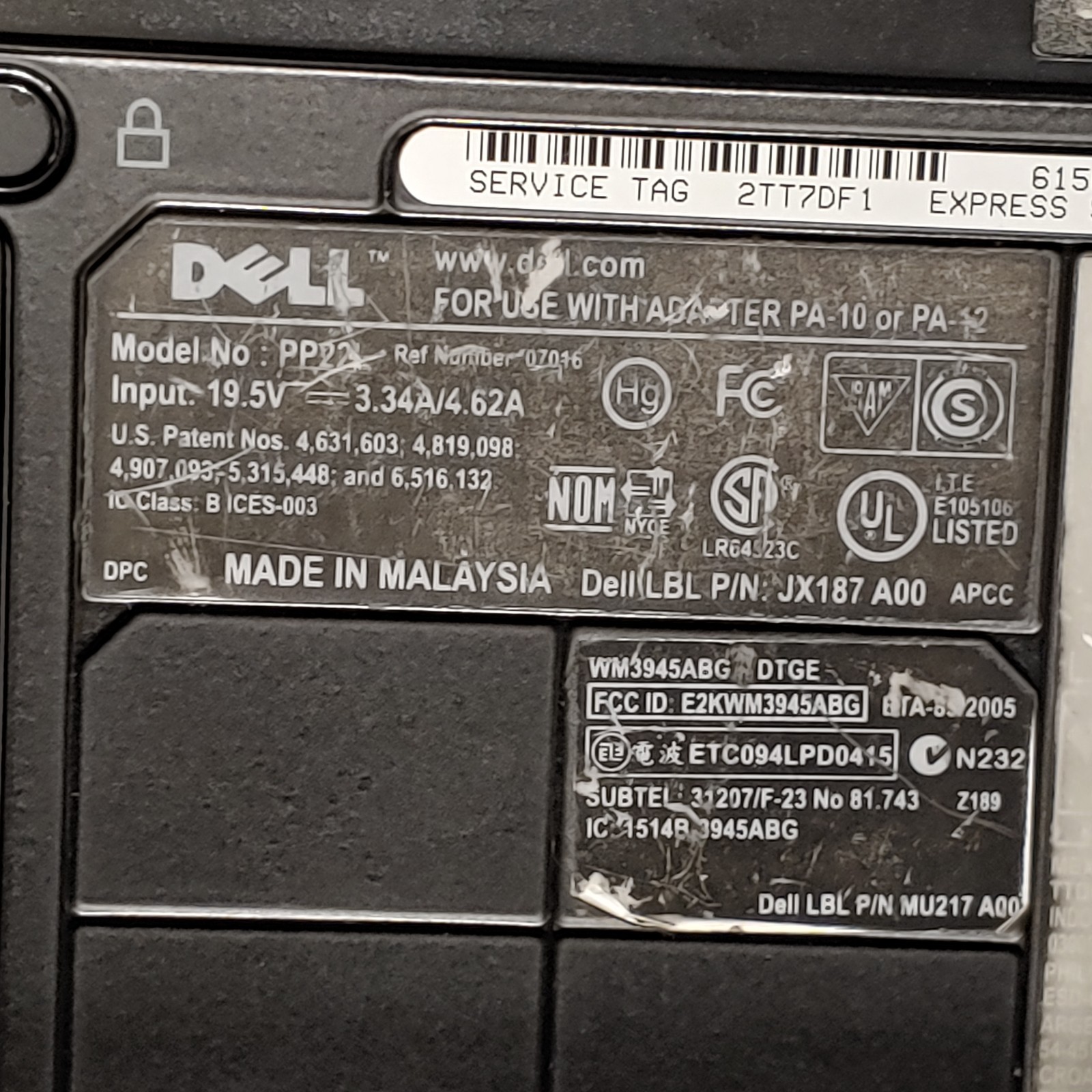 Dell Inspiron 1520 Laptop Clean & Ready To Go Windows XP Home 160GB 256MB 2GHZ