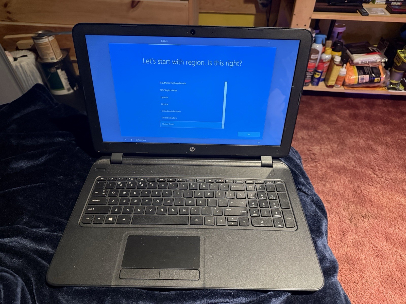 HP 15 Notebook 15.6in AMD A8 2.20GHz 4GB Radeon R5 Windows Wi-Fi Webcam