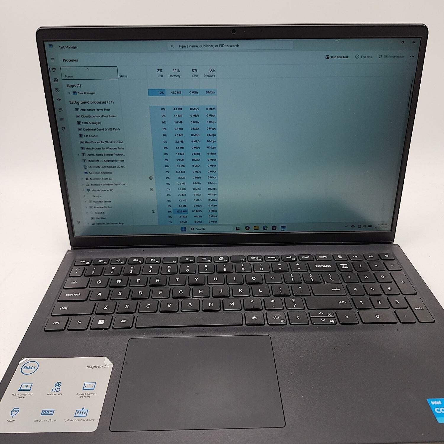 Dell Inspiron 3520 15.6″ i3-1115G4 1.7GHz 8GB RAM 256GB SSD