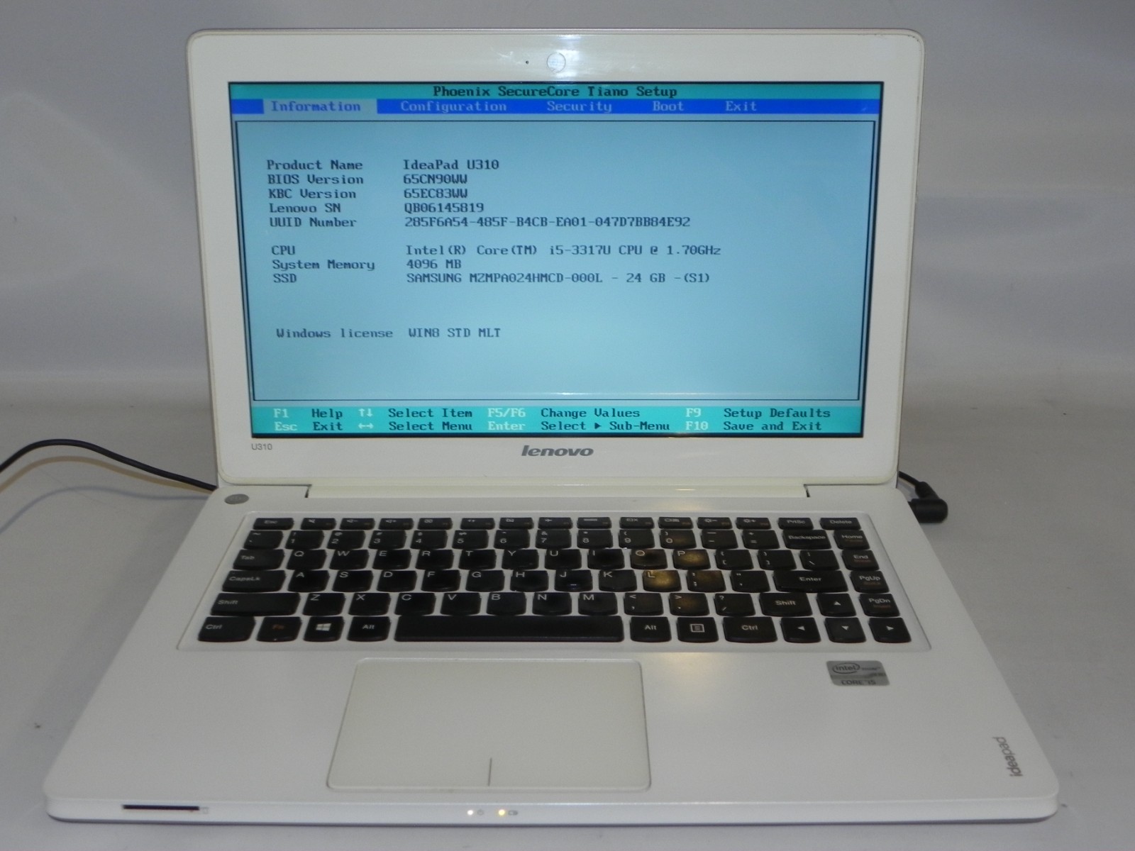 Lenovo IdeaPad U310 13.3″ Intel i5-3317 4GB RAM – For Parts/Repair –