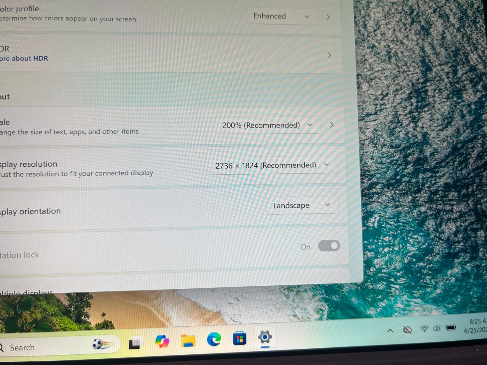 Microsoft Surface Pro 1796 12.3” Intel i7-7660U 2.5GHz 8GB RAM 256GB SSD WIN11P