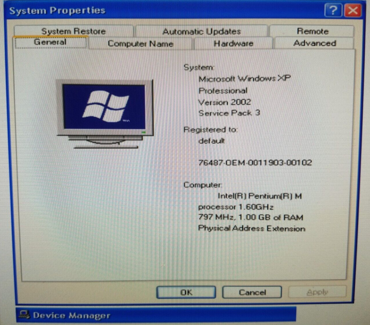 DELLInspiron 9300 Laptop 17″ 1GB 80GB HDD WinXP Radeon 300