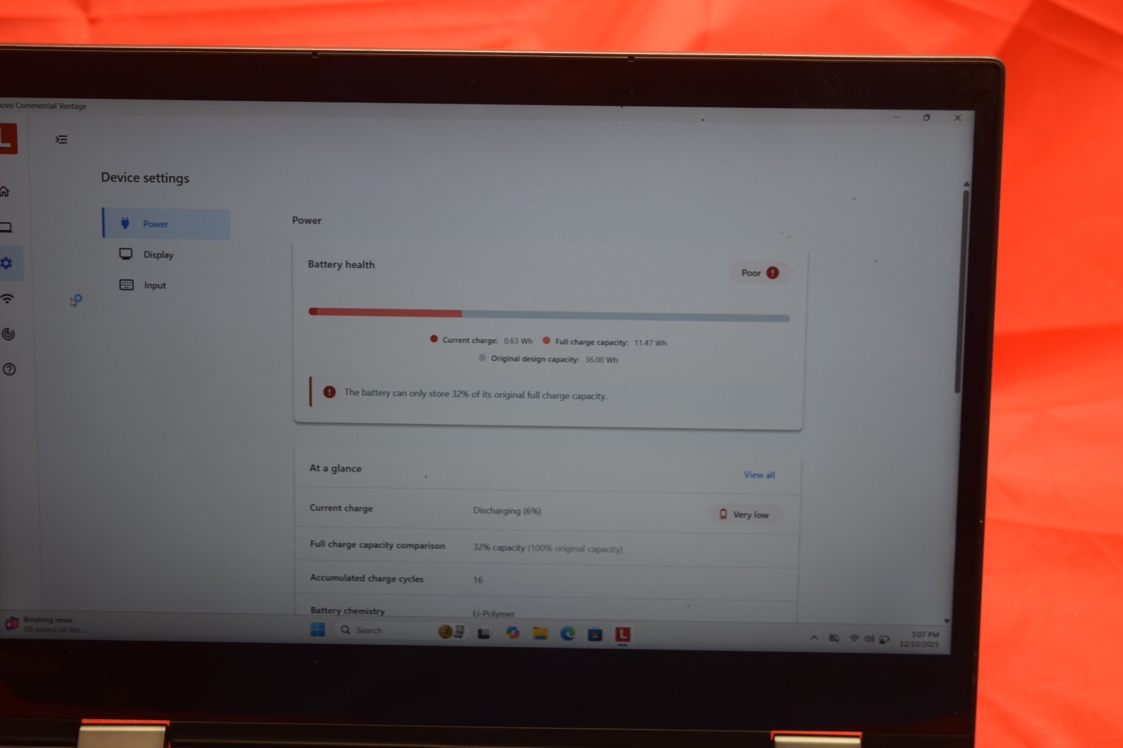 POOR BATTERY* LENOVO YOGA 720-12IKB INTEL CORE I5-7200U 2.50GHZ | 512GB | 8GB