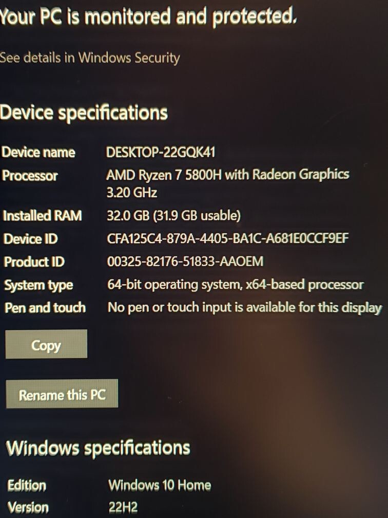 Lenovo Legion 5 | 15.6″ 165Hz | AMD Ryzen 7 5800H | RTX 3050ti| 32GB | 512 GB ++