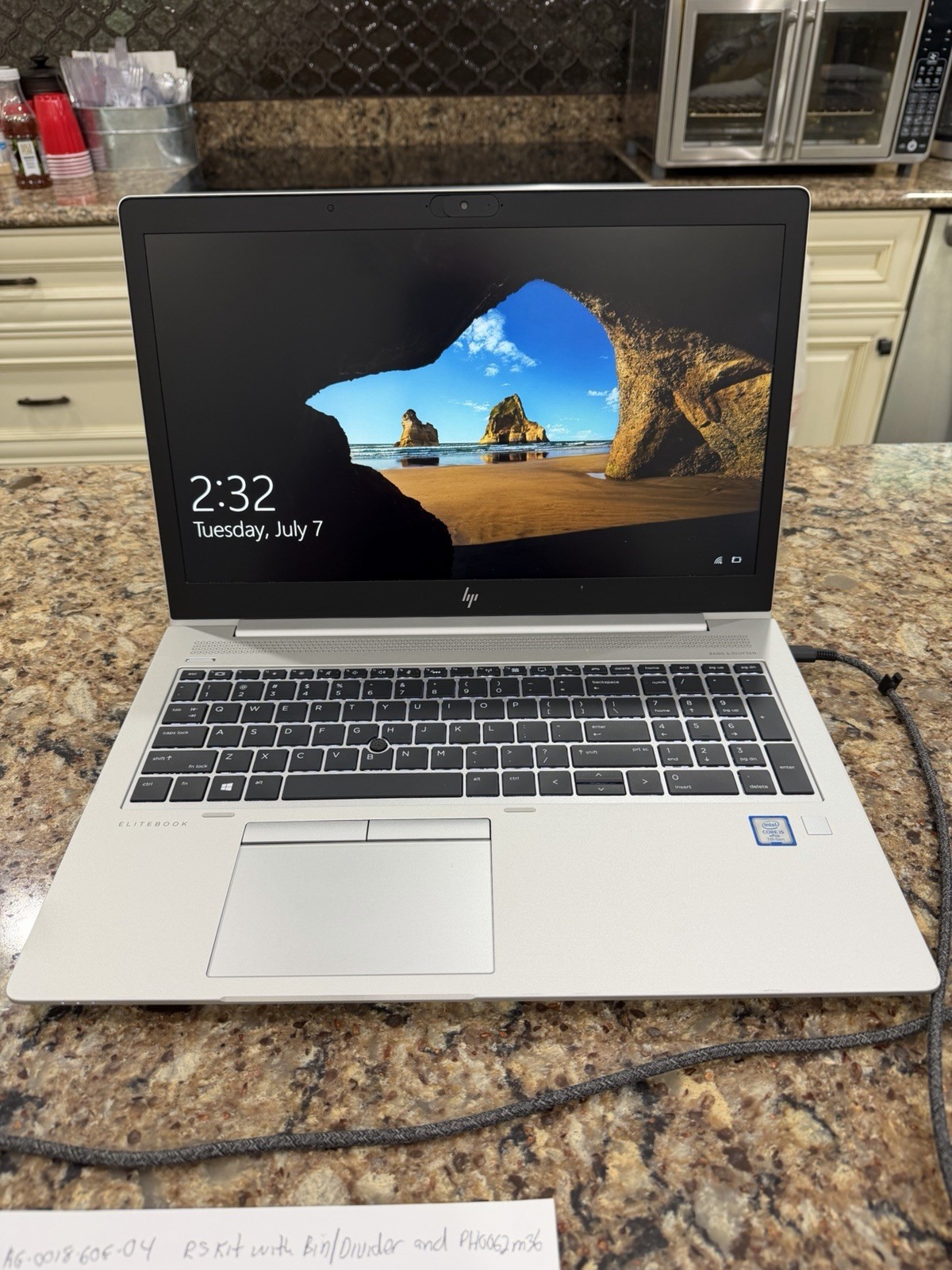 HP Elitebook 850 G5 Intel i5-7300U 2.6GHz 16.0 GB RAM 240GB HDD 15.6” Display