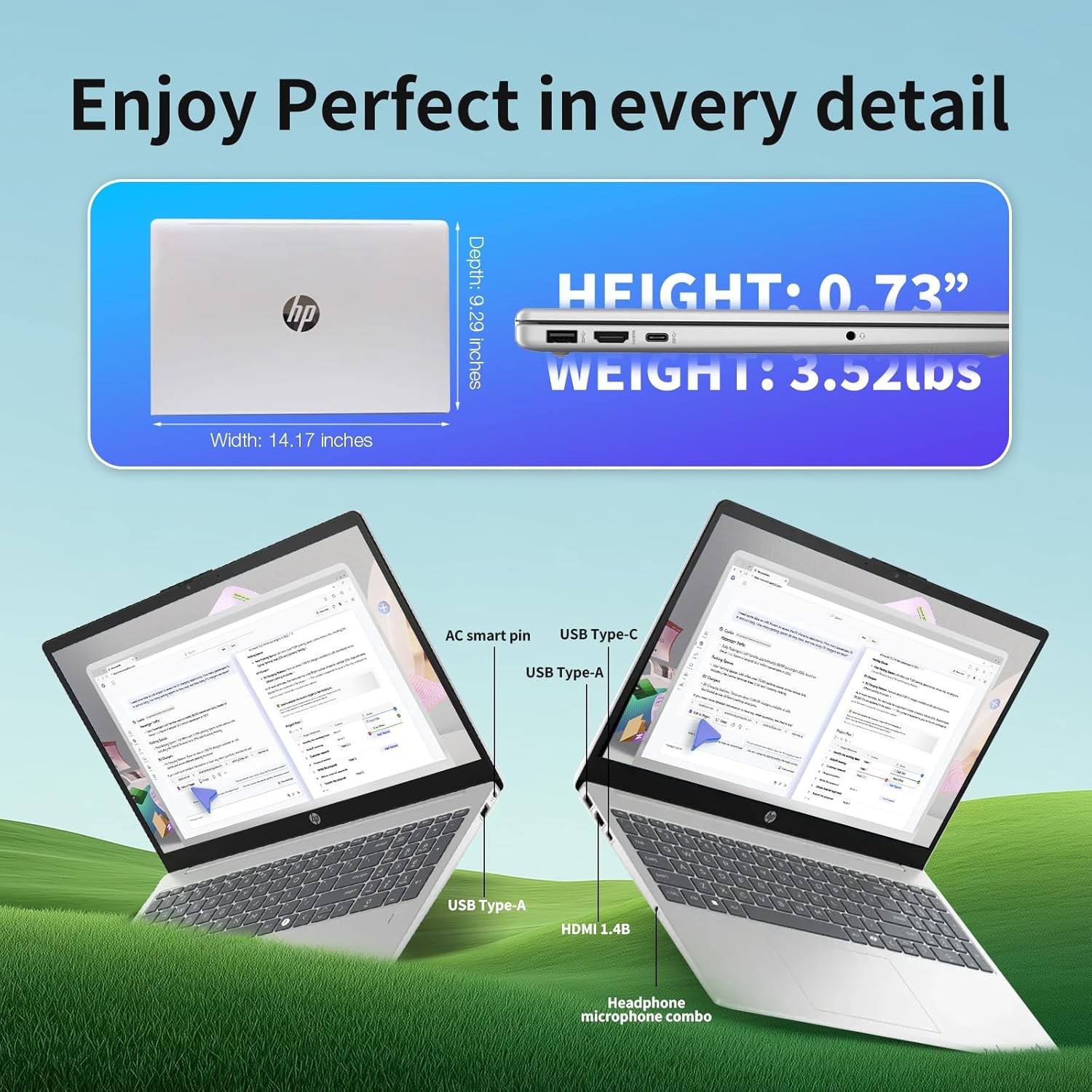2025 HP 15.6″FHD Touch Laptop,10-Core i7-1355U 5GHZ UpTo 64GB RAM 2TB SSD Win 11