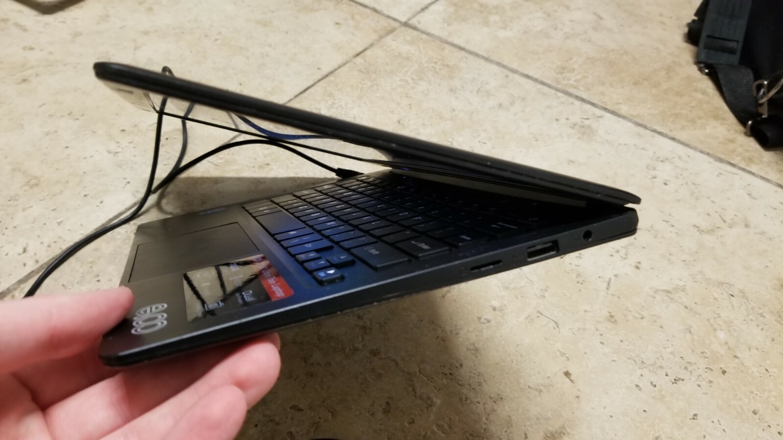 EVOO EV-C-116-1-BK Laptop 11.6″ HD Intel N3350 1.10GHz 32GB FOR PARTS