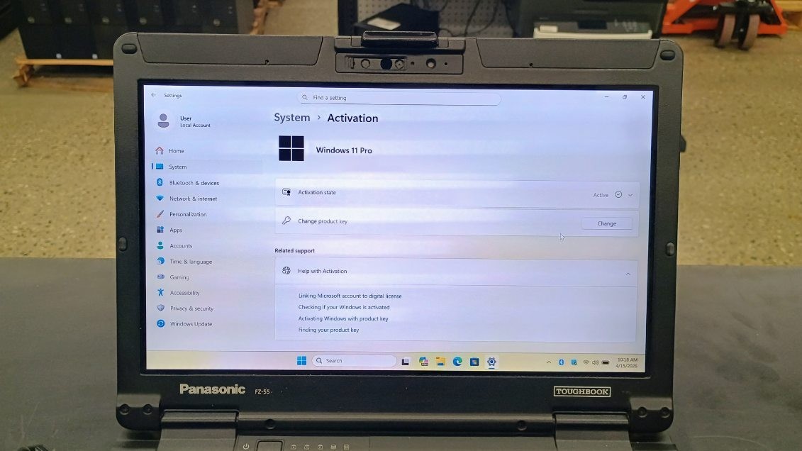 Panasonic Toughbook FZ-55 i7-8665U 1.90Ghz-16GB RAM -512GB SSD- READ Screen Fade