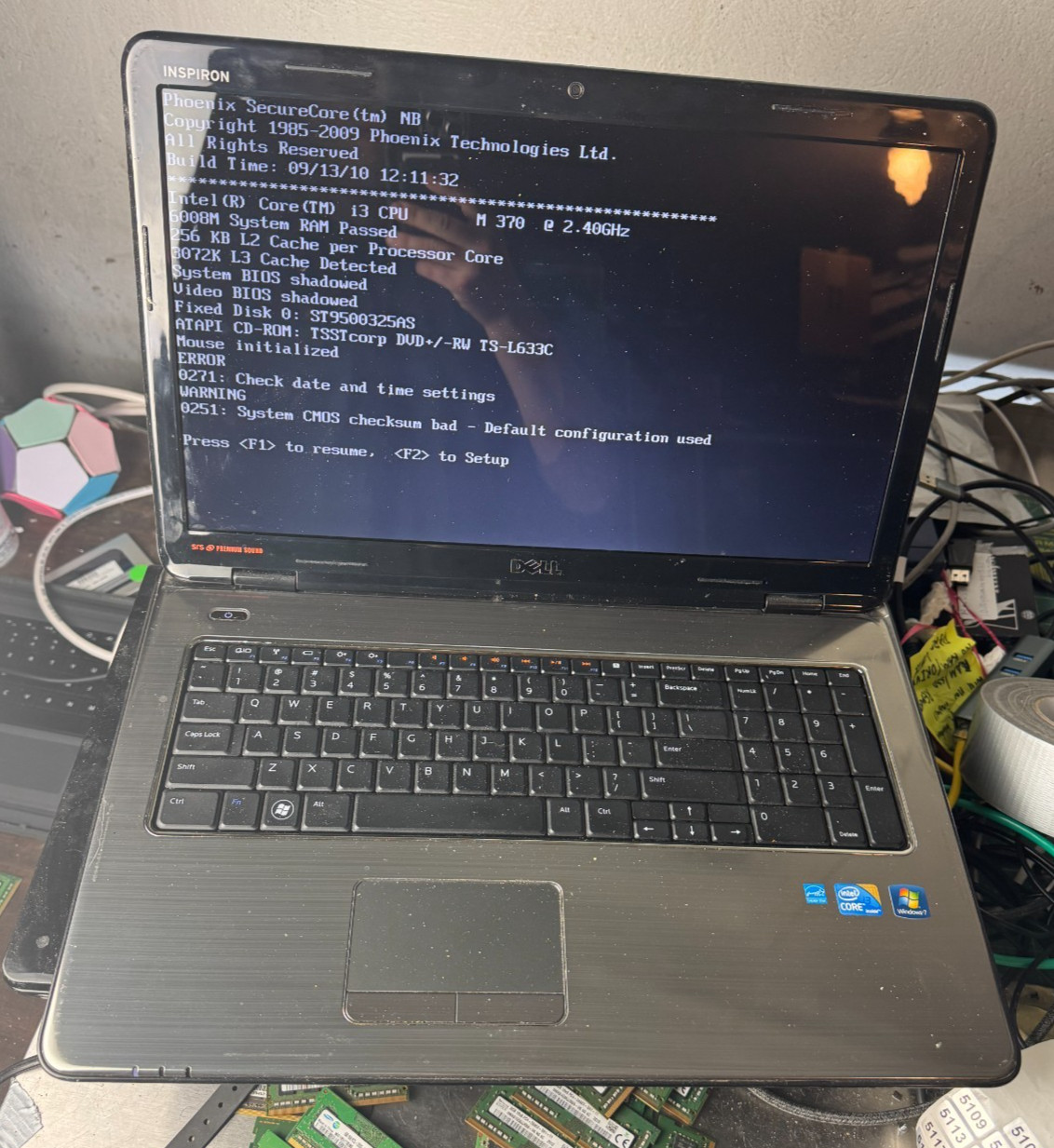Dell Inspiron N7010 Core i3 M370, 6GB RAM, 17.3″ Laptop for Repair #5106