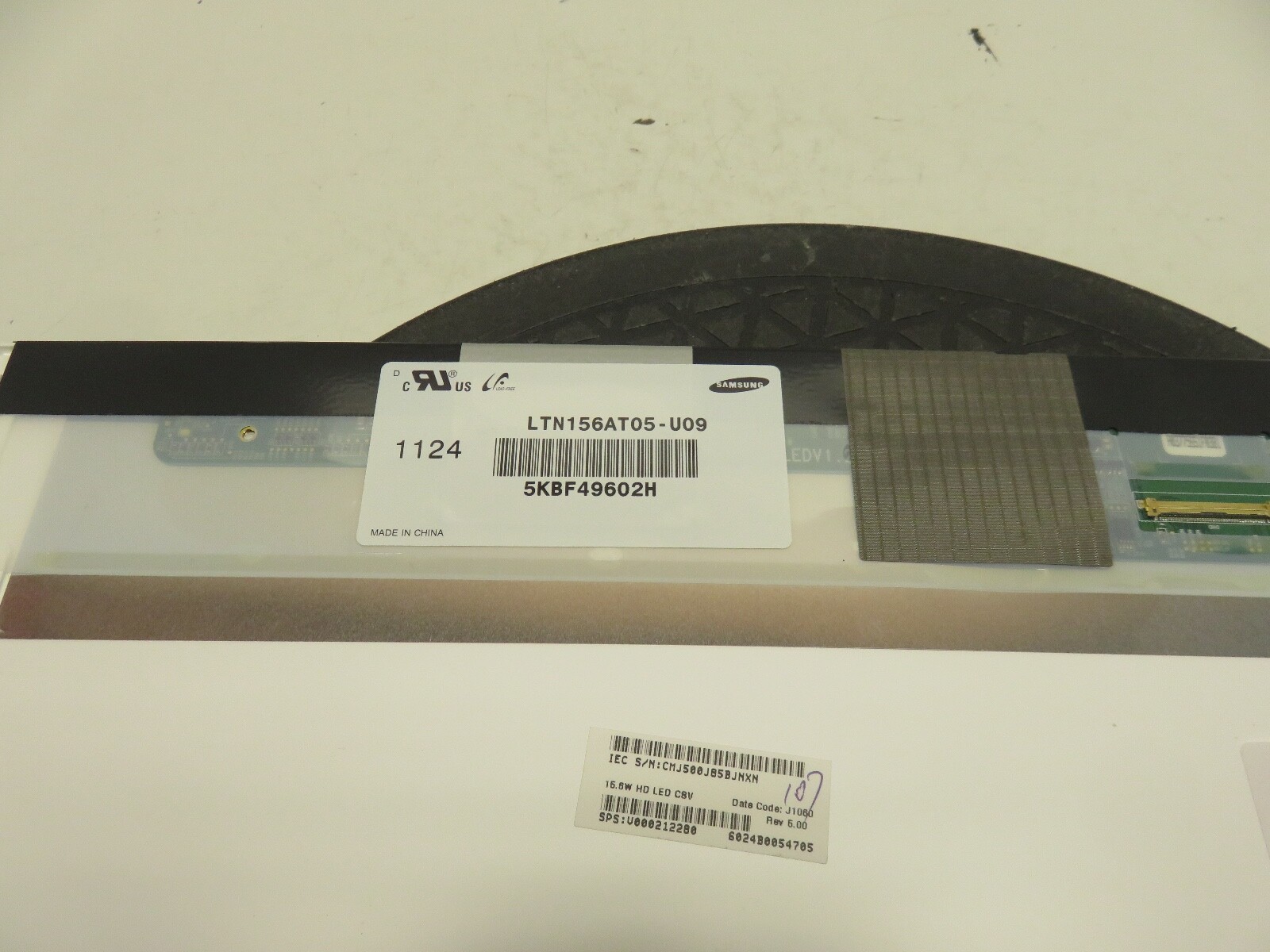 Toshiba Satellite C655-S5229 Replacement Screen – Samsung LTN156AT05-U09