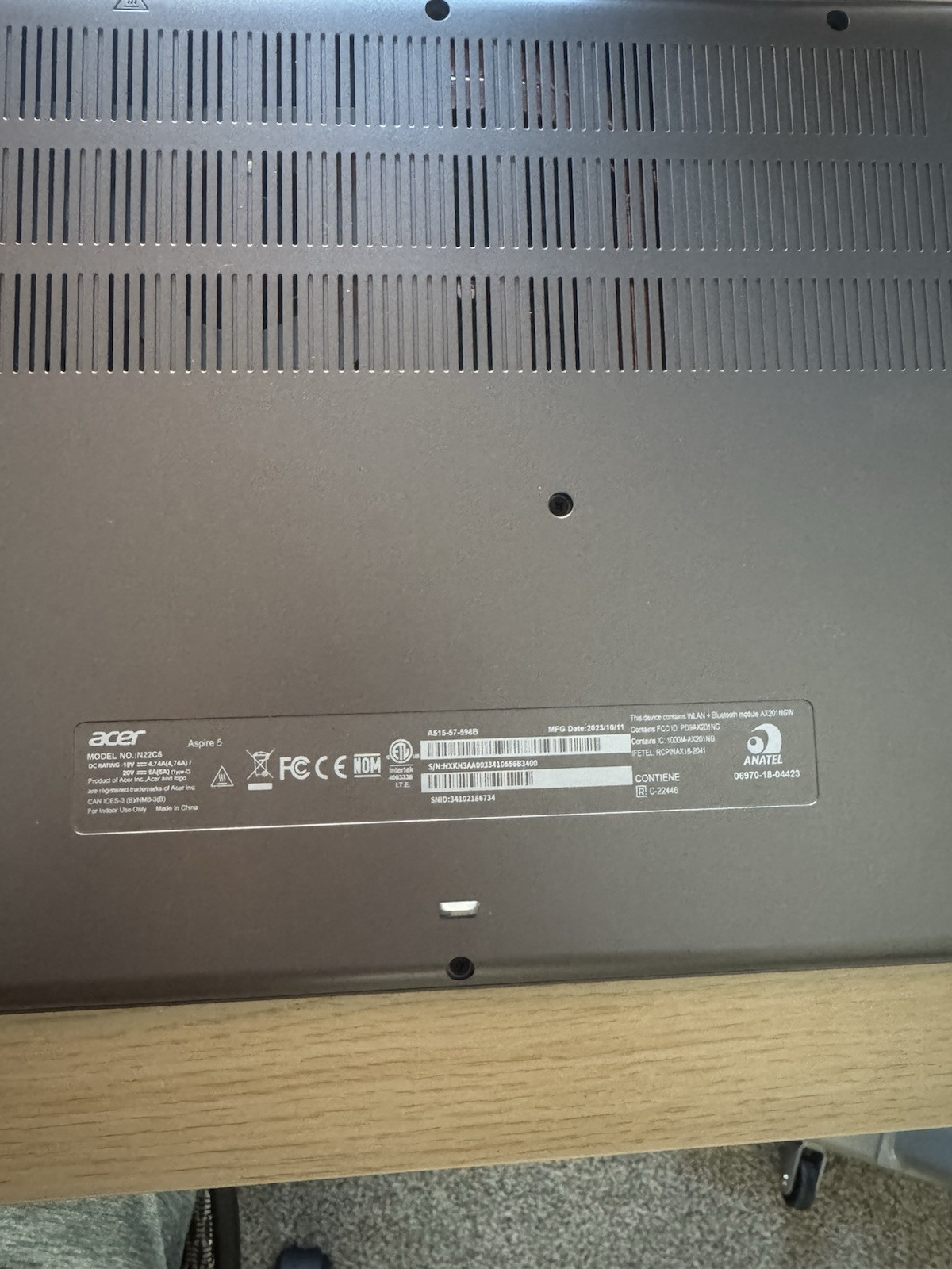 Acer Aspire5 Laptop 15.6″ 8GB 512GB 12th Gen Intel® Core i5-12450H Windows 11
