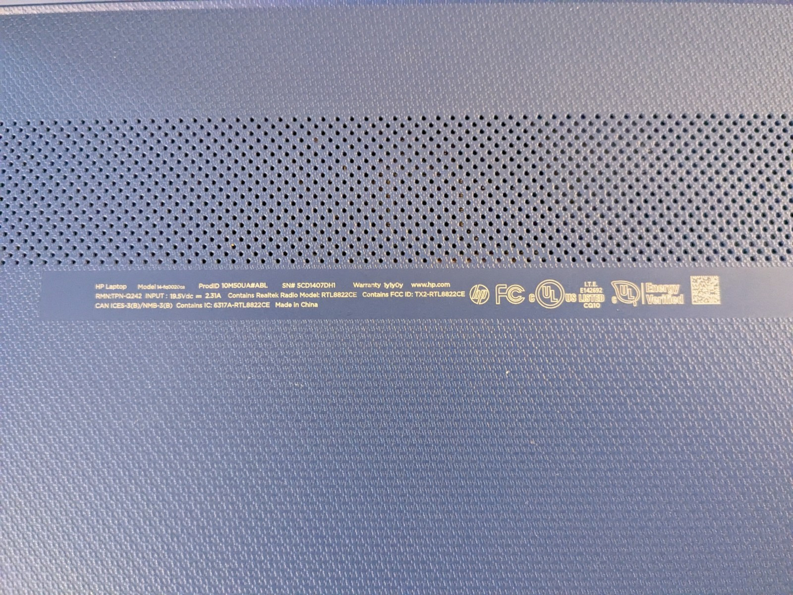 HP Laptop 14-fq0020ca 14″ 4gb Ram, 64gb Hard Drive, Very Good Condition
