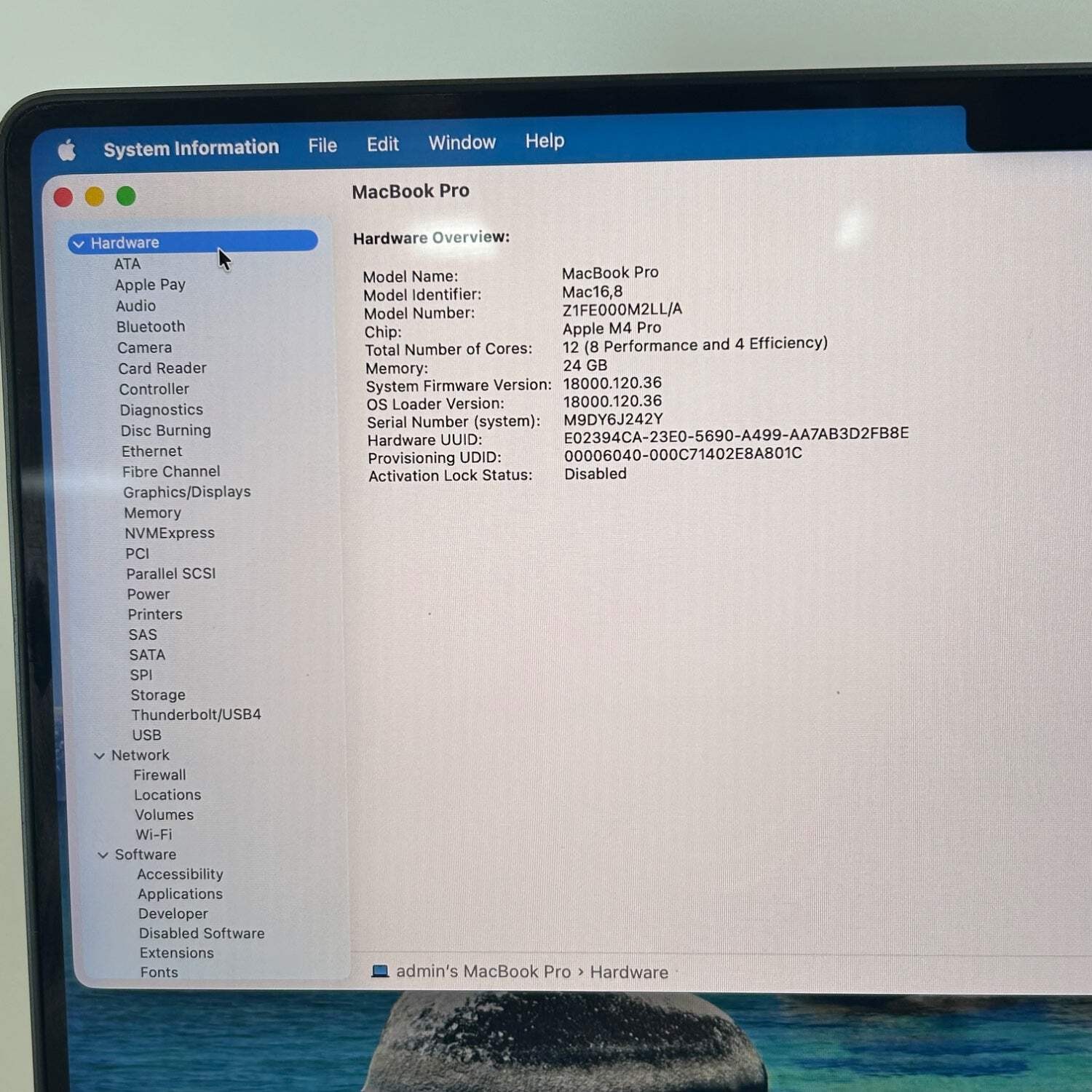 2024 Apple MacBook Pro 14″ M4 Pro 16C GPU 4.5GHz 24GB RAM 1TB SSD A3401