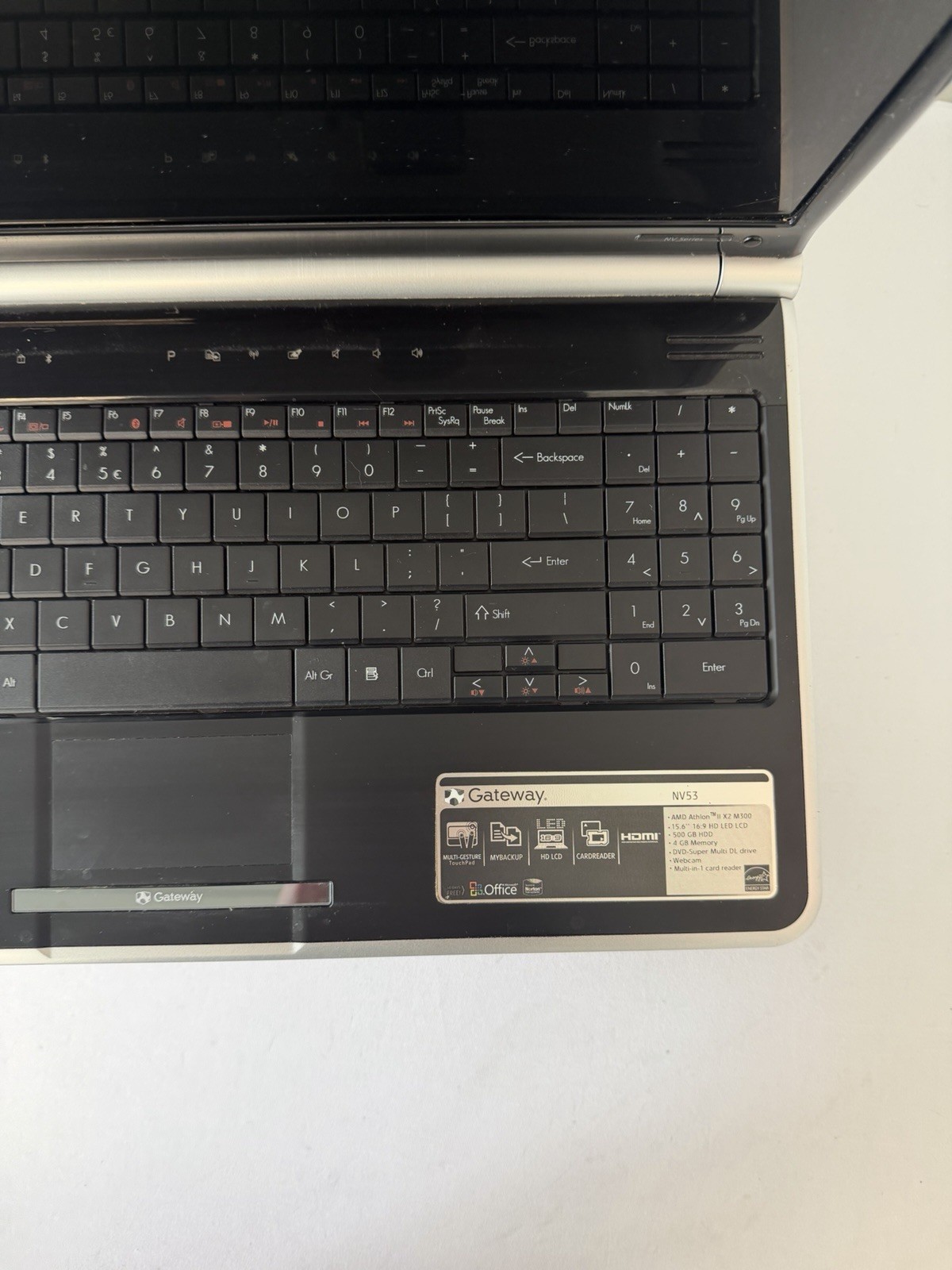 Gateway NV53-MS2285 Laptop – AMD Athlon II X2- M300 – RAM 2GB – Read Des