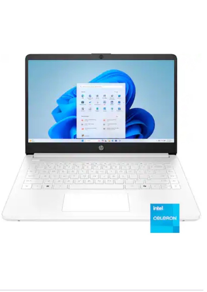 HP – 14″ Laptop – Intel Celeron – 4GB Memory – 64GB eMMC – Snowflake white