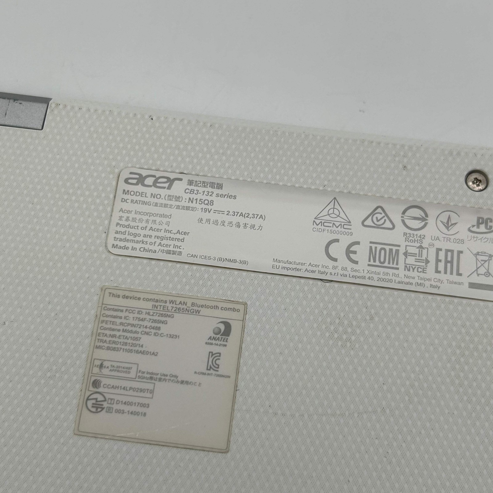 Acer Chromebook 11 CB3-132-C9M7 11.6-inch Intel Celeron N3060 2GB RAM 16GB eMMC