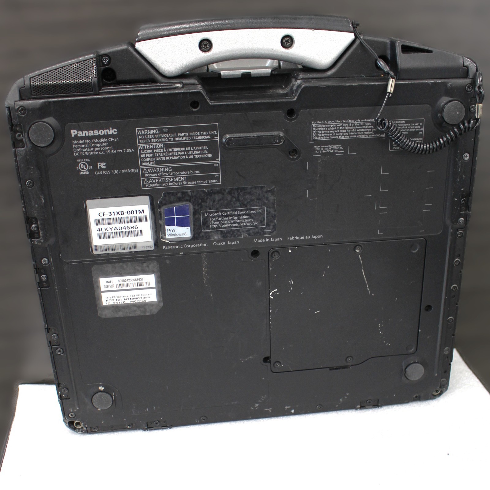 Panasonic Toughbook CF-31 MK4 Touchscreen i5-3380M 2.7GHz 128GB, 8GB, Win 10 pro