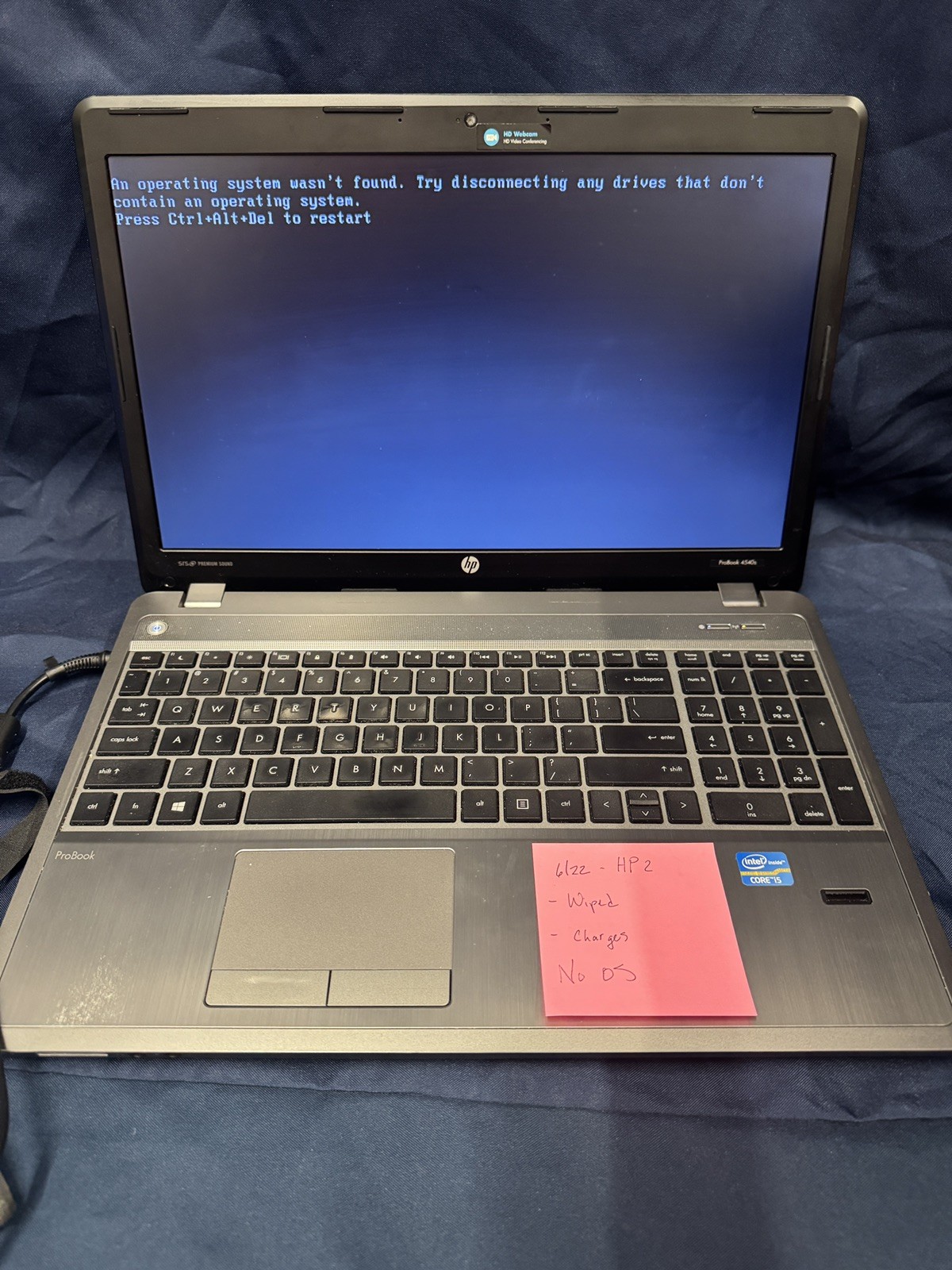 HP ProBook 4540s 15.6″ Intel Core i5, 2.6GHz For Parts No OS