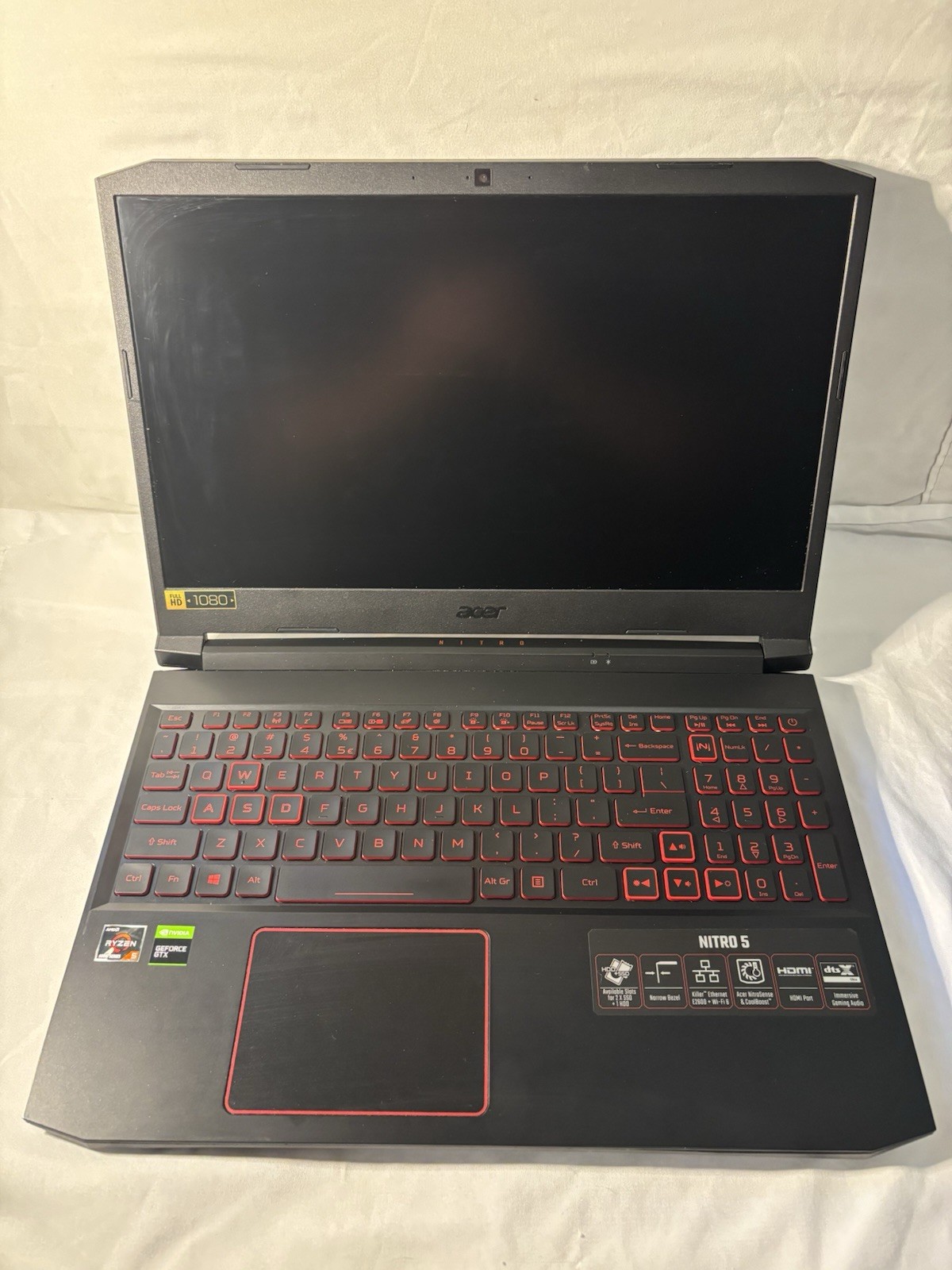 Acer Nitro Ryzen 5,4600H,15.6”,Nvidia GeForce GTX 1650,4GB GDDR6 Obsidian Black