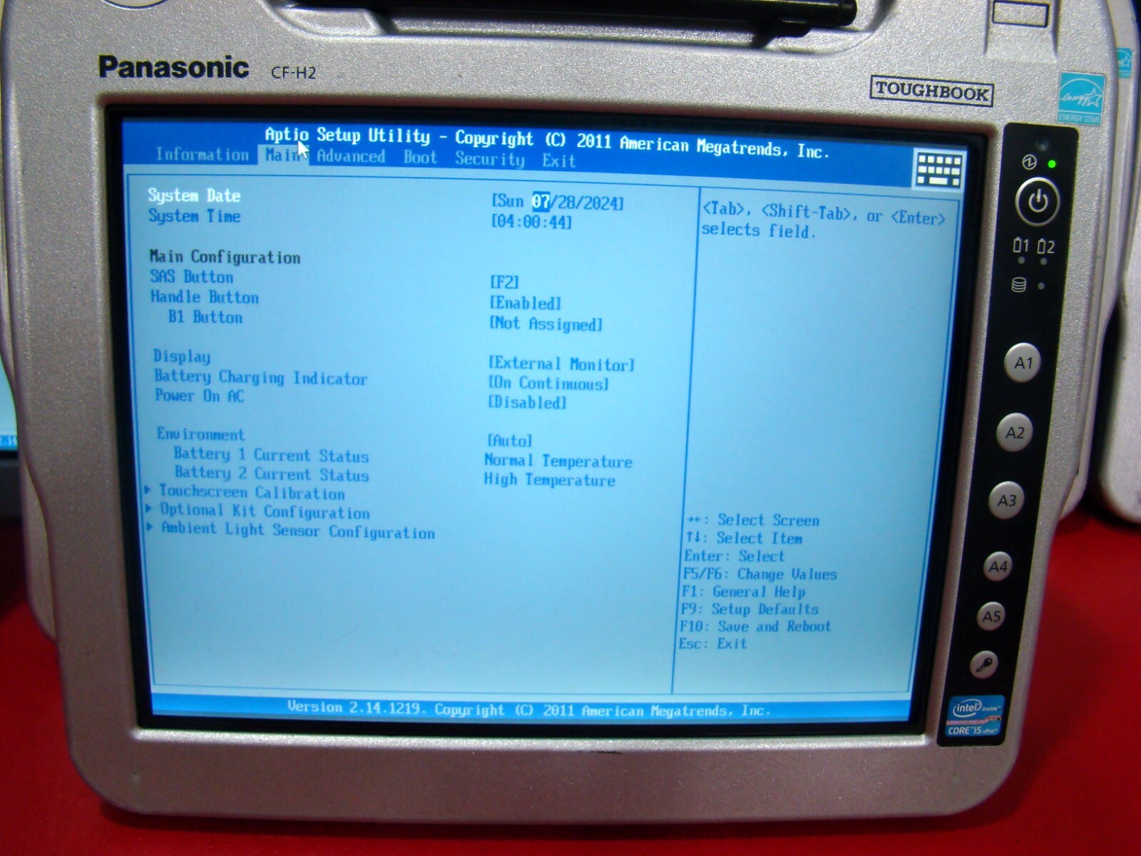 Panasonic CF-H2 i5 1.80GHz Win7 Touchscreen WIFI BlueTooth CF-H2FRJHK1M Tablet