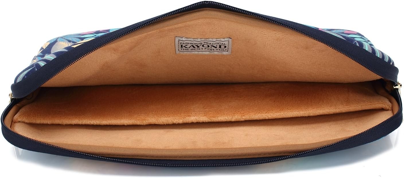 Canvas Water-Resistant Laptop Sleeve Case Bag for 15-15.6 Inch Laptop, Forest Se