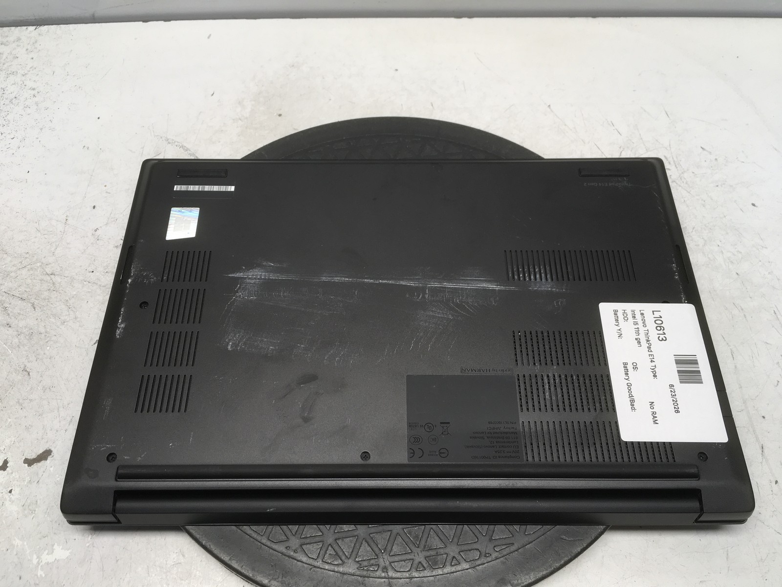 Lenovo ThinkPad E14 Intel i5 11th gen No RAM NO HDD No Batt – FOR PARTS/REPAIR