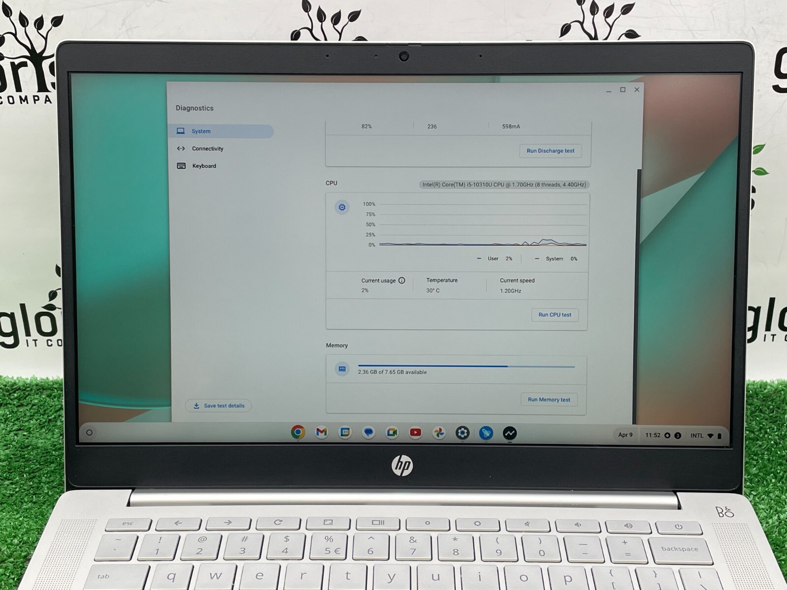 HP Pro c640 Chromebook Laptop Intel i5-10310U 1.70GHz 8GB RAM 64GB SSD ChromeOS