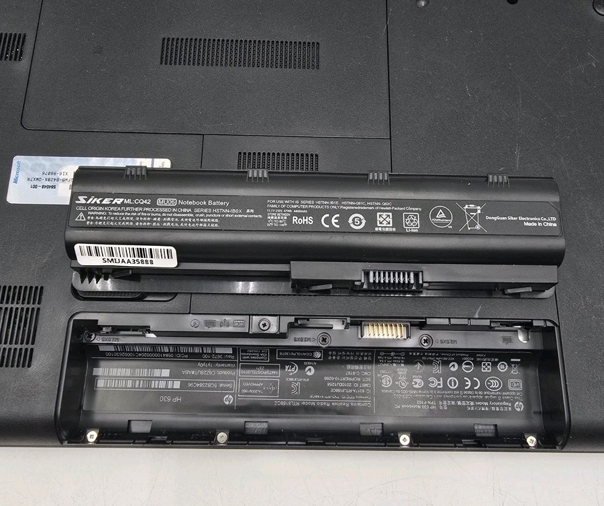 Hewlett Packard HP 630 Notebook PC Working! Read Description