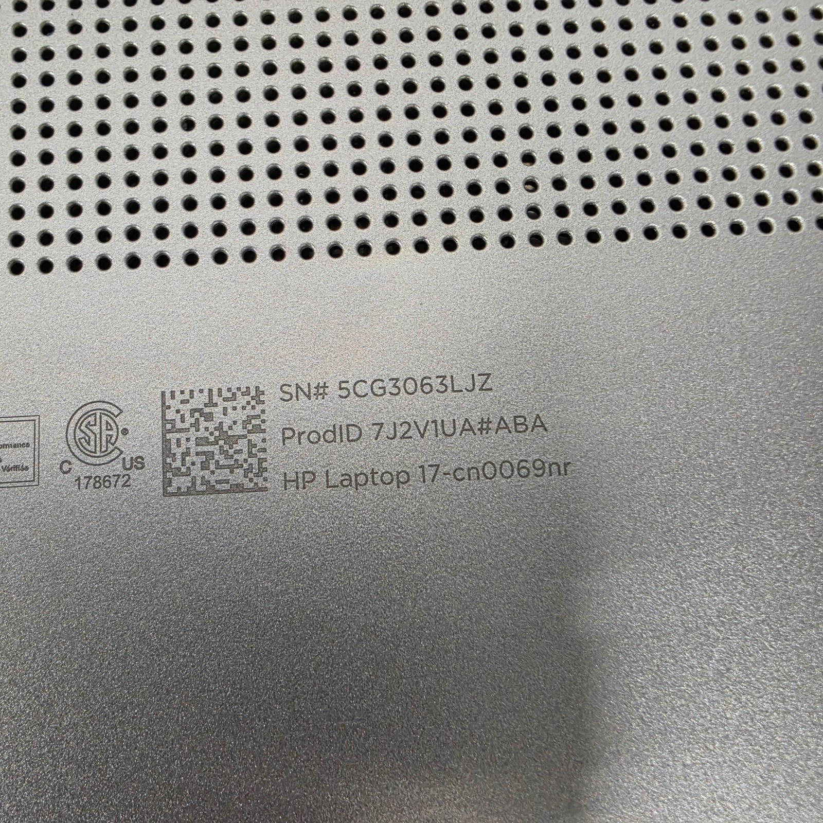 HP Laptop 17-cn0069nr (needs new hard drive)