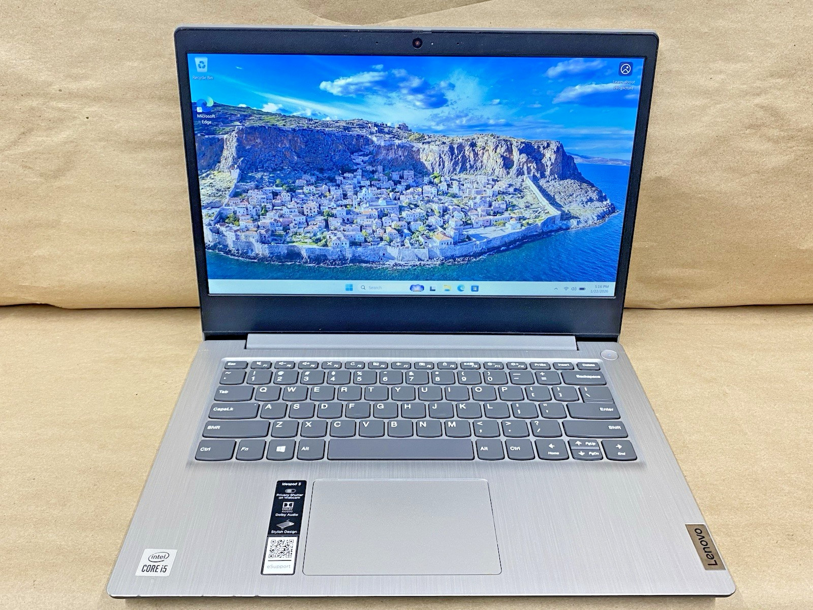Lenovo 81WD – 14″ 1920×1080 – i5-1035G1 – 4GB – 256GB SSD – Win 11 Pro