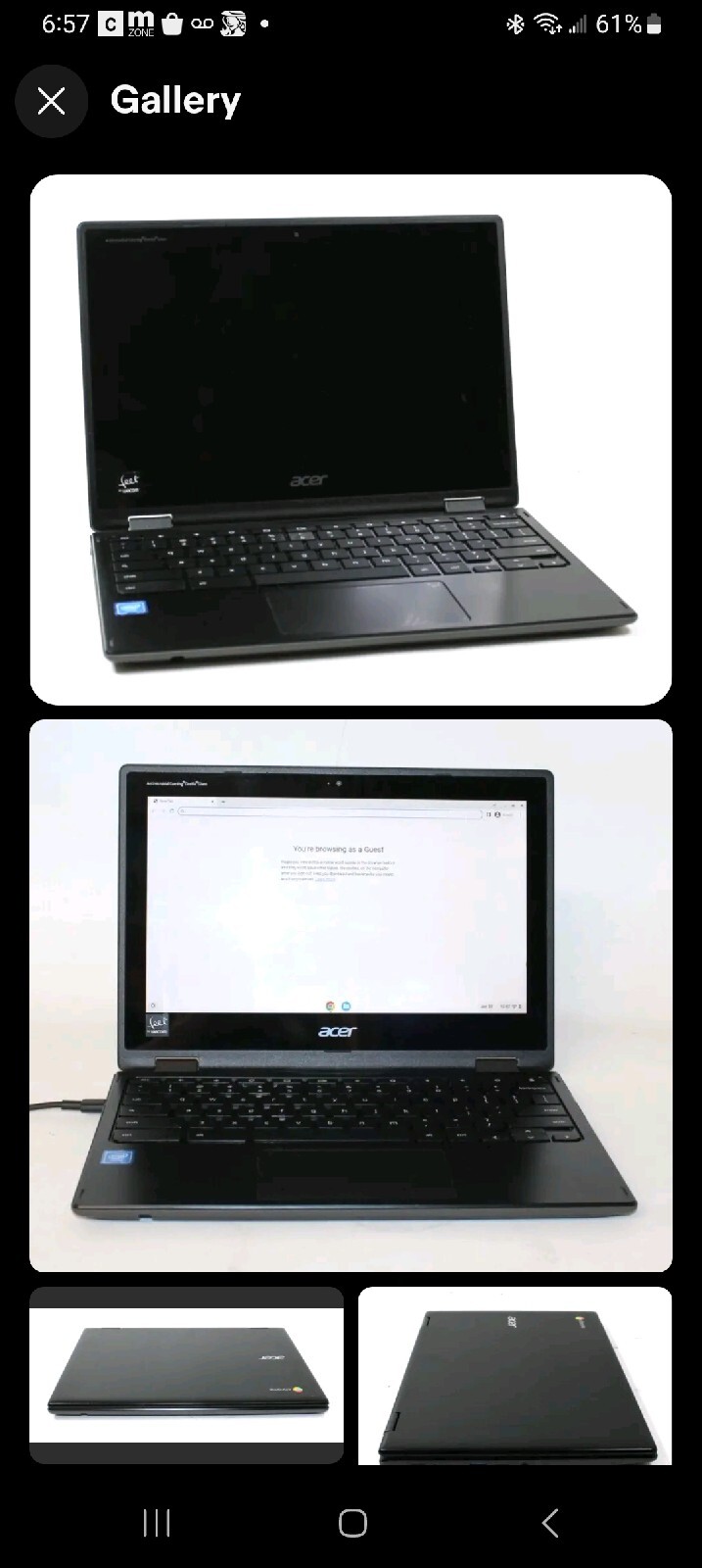 Acer Chromebook Spin 511 11.6″ 2in1 Touchscreen N4020 4GB RAM 32GB SSD R752TN