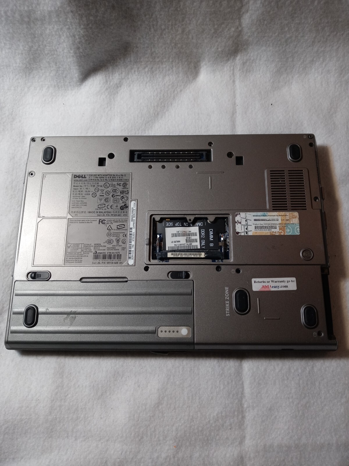 Dell Latitude D620 Grey Laptop PARTS ONLY