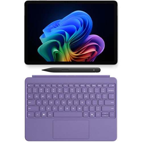 Microsoft Surface Pro Copilot+ PC Platinum + Surface Slim Pen 2 Violet