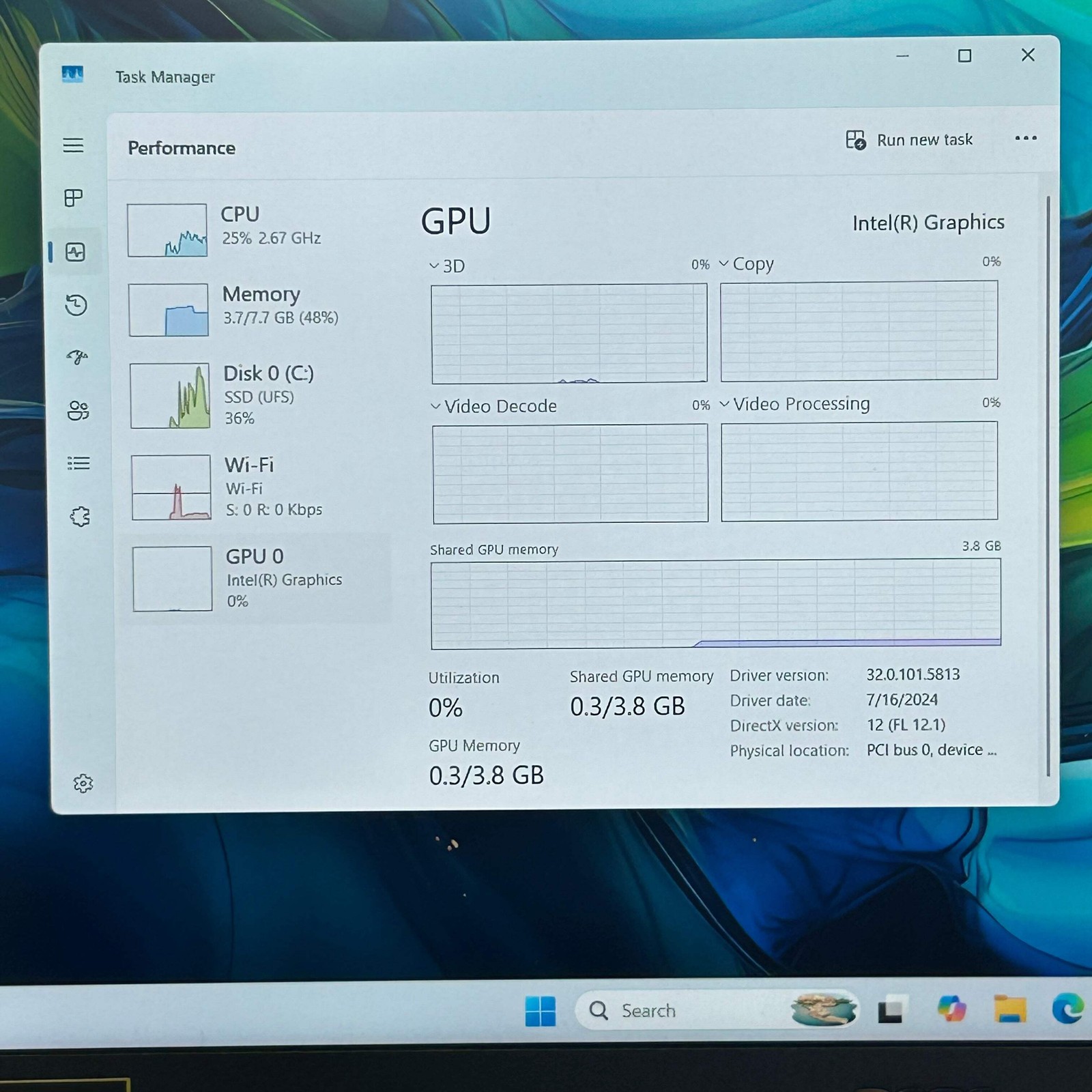 Dell Aspire Go 15 Laptop – Intel Core TM 3 N355, 8GB RAM, 128GB SSD, w/ Charger